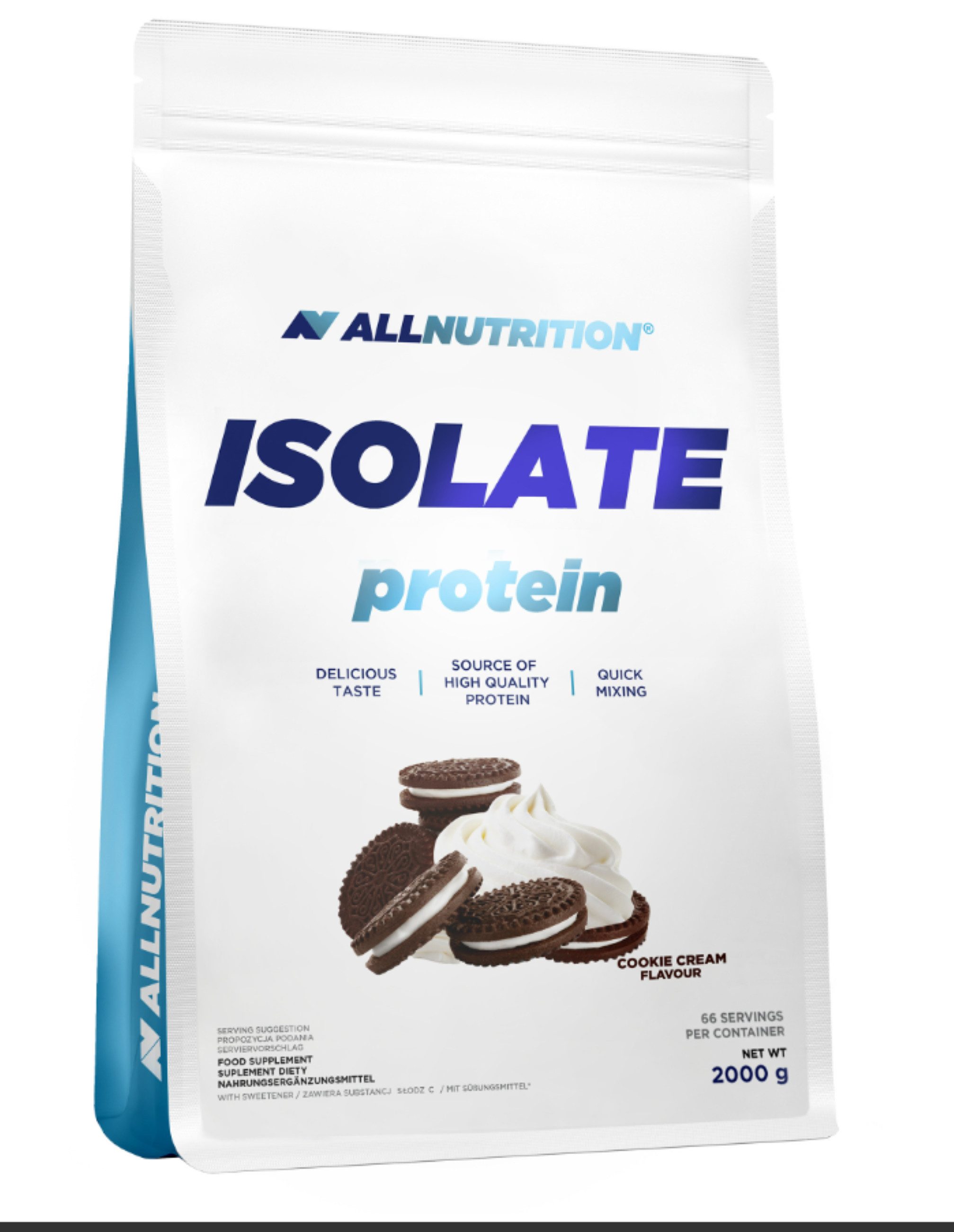 ALL NUTRITION ALL NUTRITION® Protein ISOLATE 2000g Eiweiß Pulver, 1 er Packung à 1 St., Ultra-filtriertes Molkenprotein-Isolat, schnelle Absorption