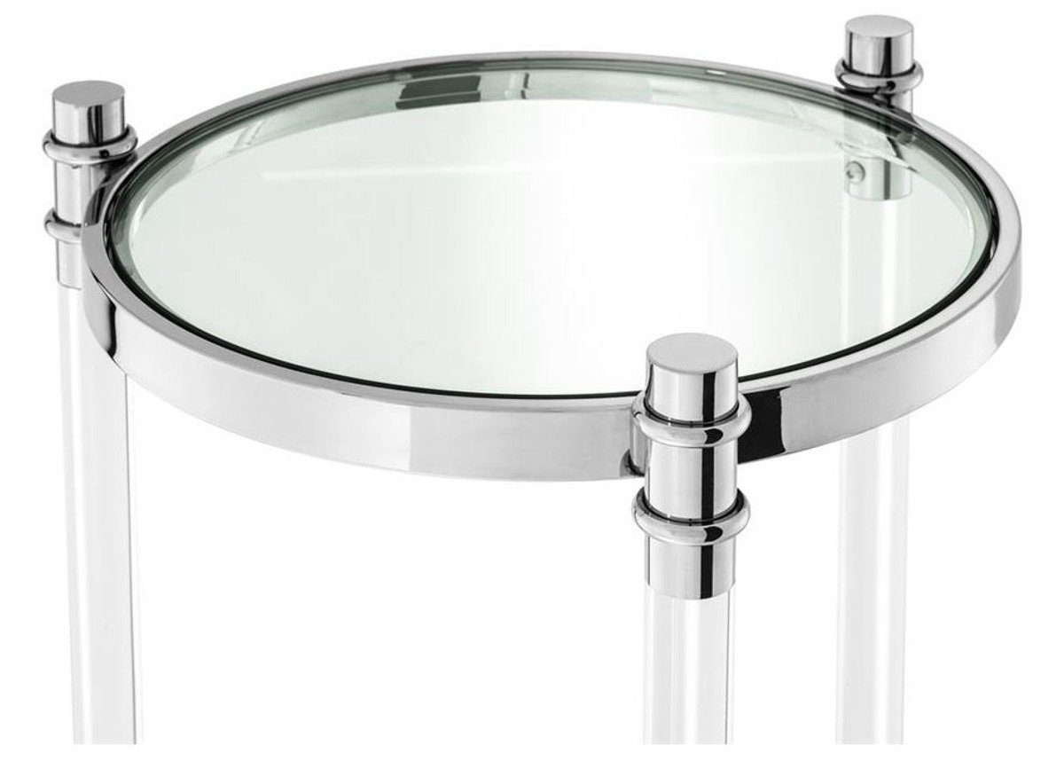 - 90,5 Beistelltisch Beistelltisch x Luxus Padrino H. Silber Designer cm 41 Casa Beistelltisch