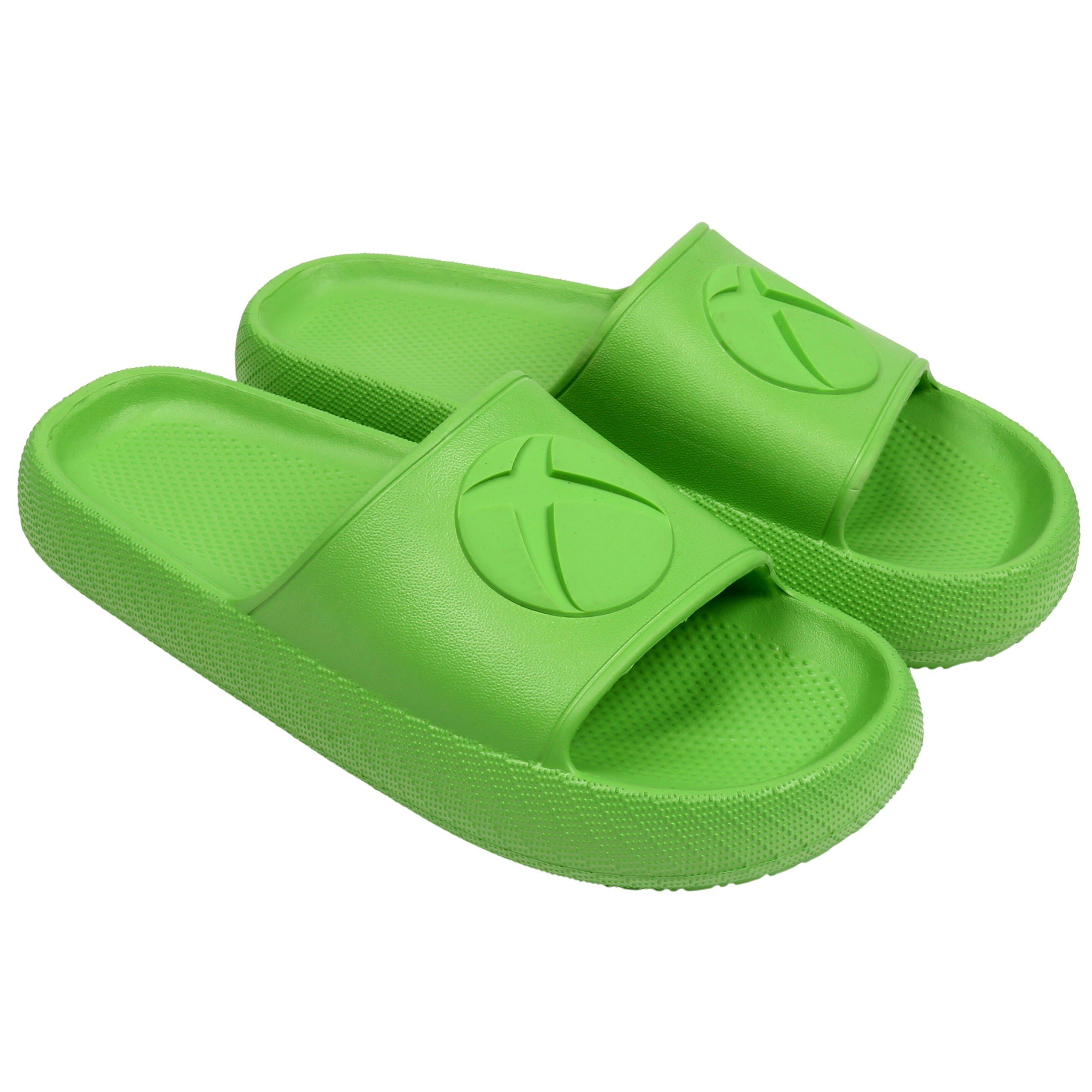 Sarcia.eu XBOX Badeschuh Damen dicker Badelatschen mit grün Sohle