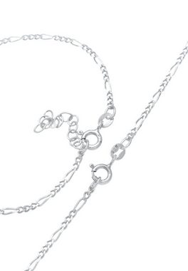 Elli Schmuckset Figaro Halskette Armband Basic Allround 925 Silber, Figaro