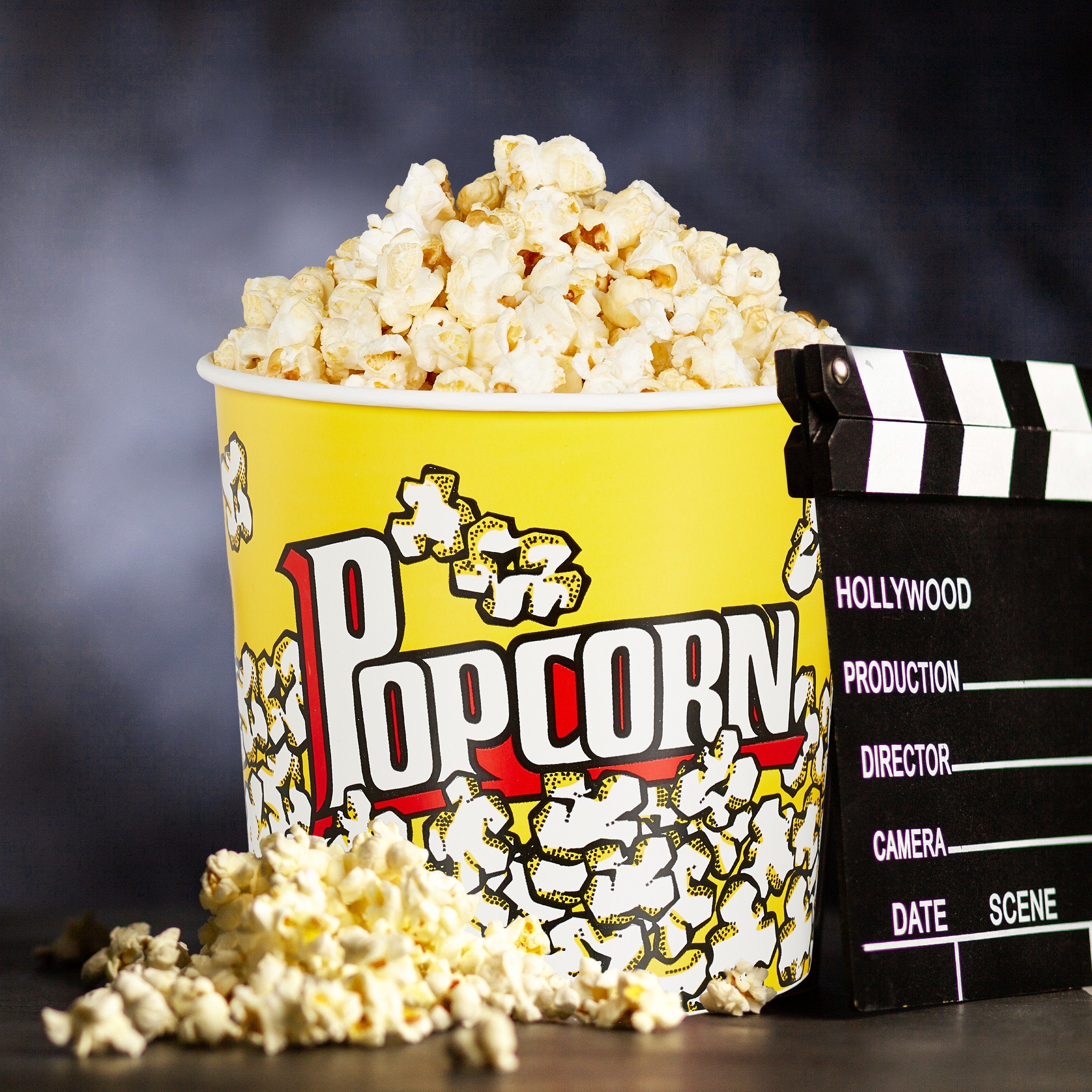 relaxdays Snackschale 48 x Popcorn Eimer wiederverwendbar, Kunststoff, (48er-Set Popcorn-Eimer, 48-tlg)