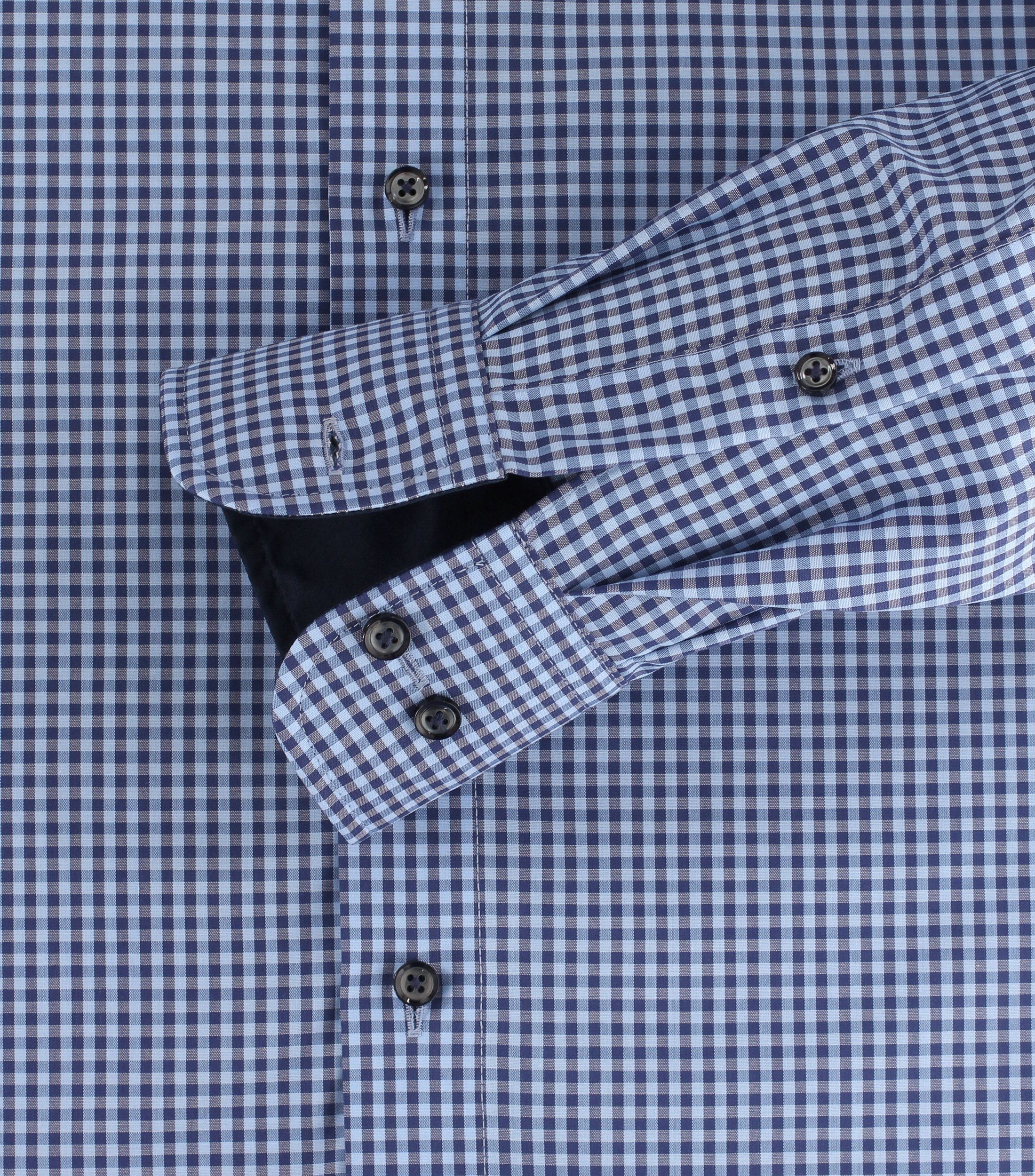 CASAMODA Langarm Comfort Hellblau Blau - Vichykaro - - Businesshemd - Fit Businesshemd