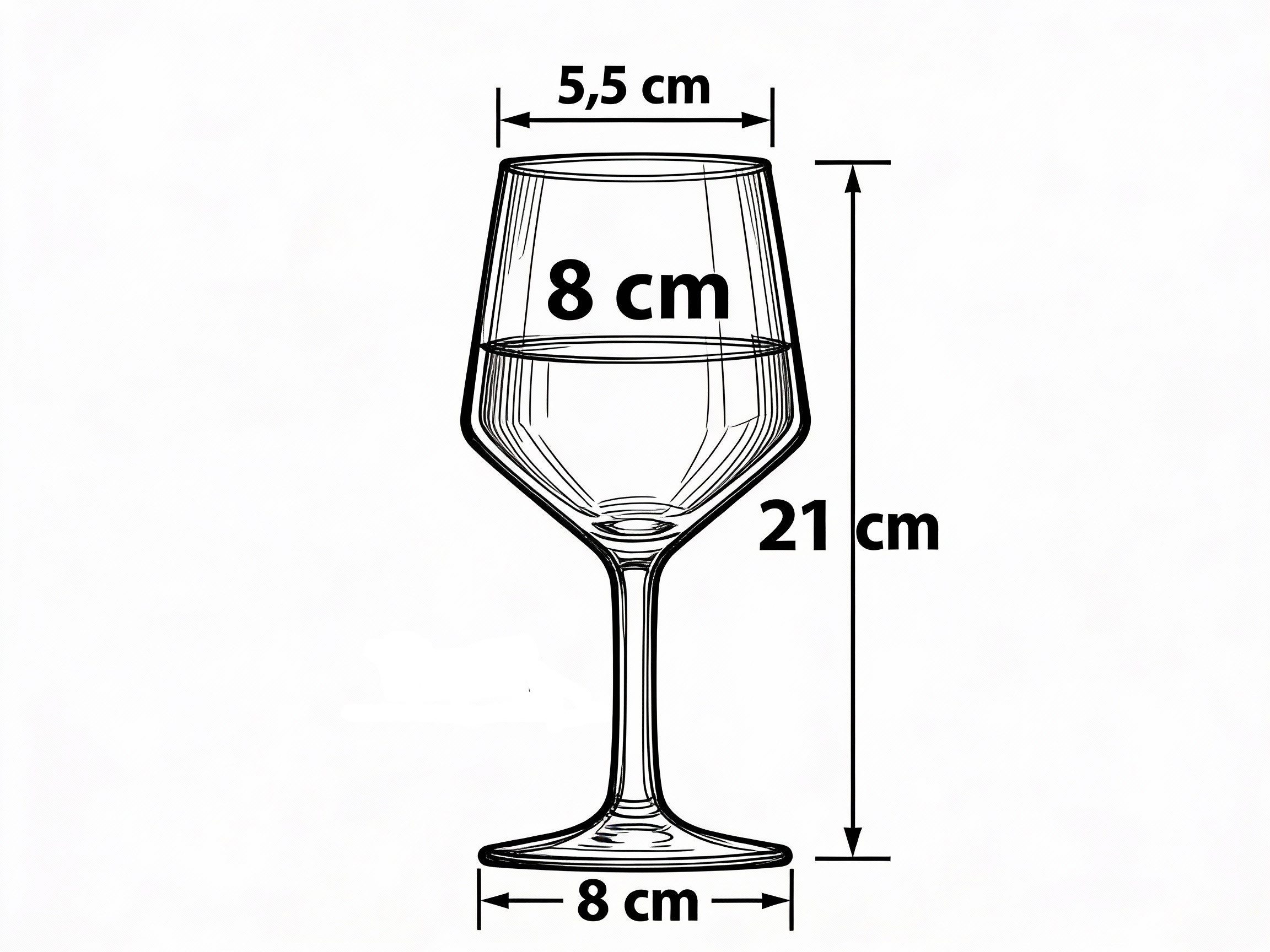 eXODA Weinglas Gravur Nilpferd mit Baby - 350ml absolut spülmaschinenfest, 1-tlg., Glas, Atemberaubende Darstellung – Bild 4 von 5