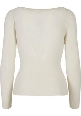 URBAN CLASSICS Rundhalspullover Urban Classics Damen Ladies Wide Neckline Sweater (1-tlg)
