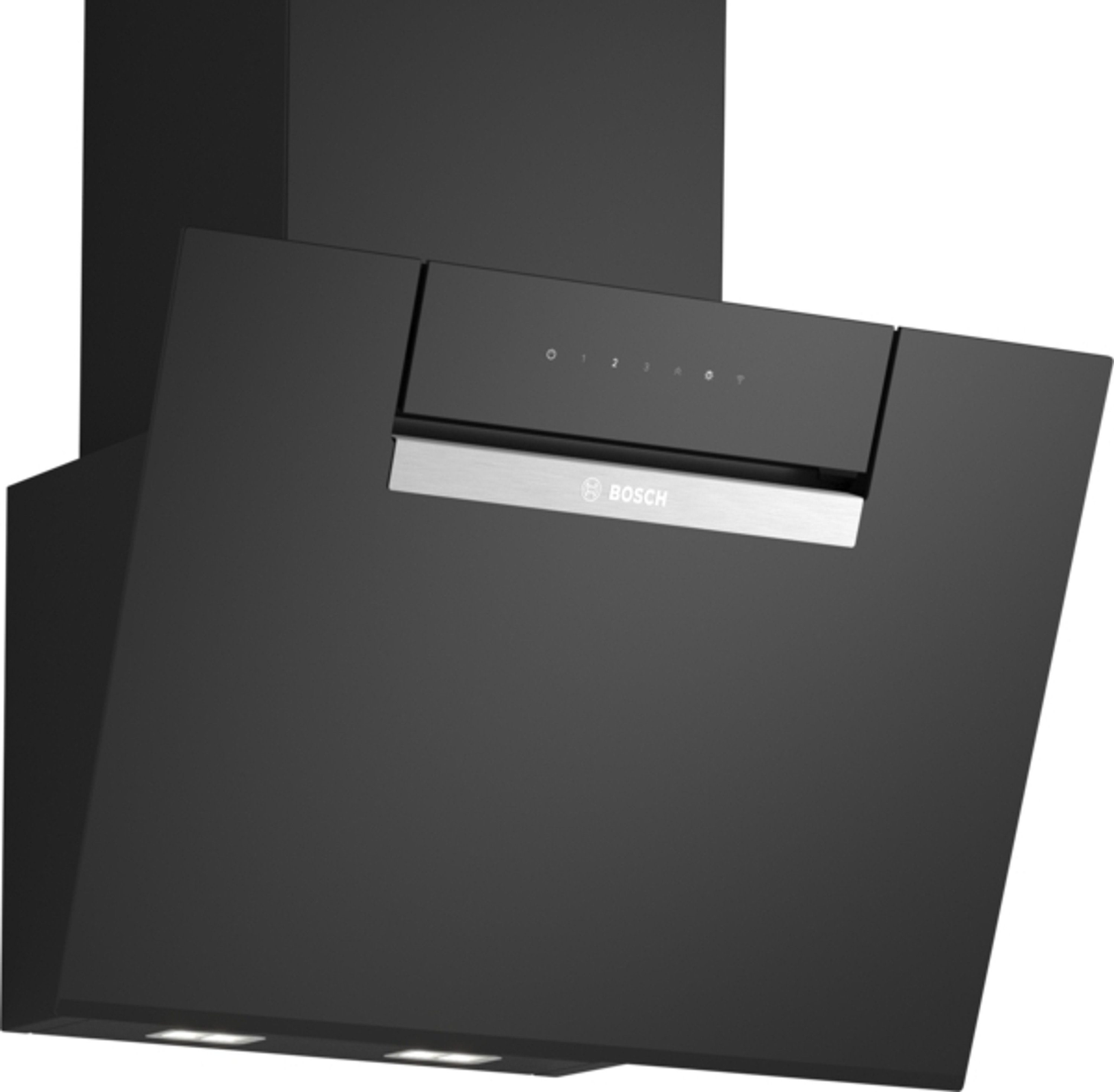 BOSCH Wandhaube DWK67FN60 DWK67FN60, Bosch Serie 4, 60 cm, Schwarz, Einbau