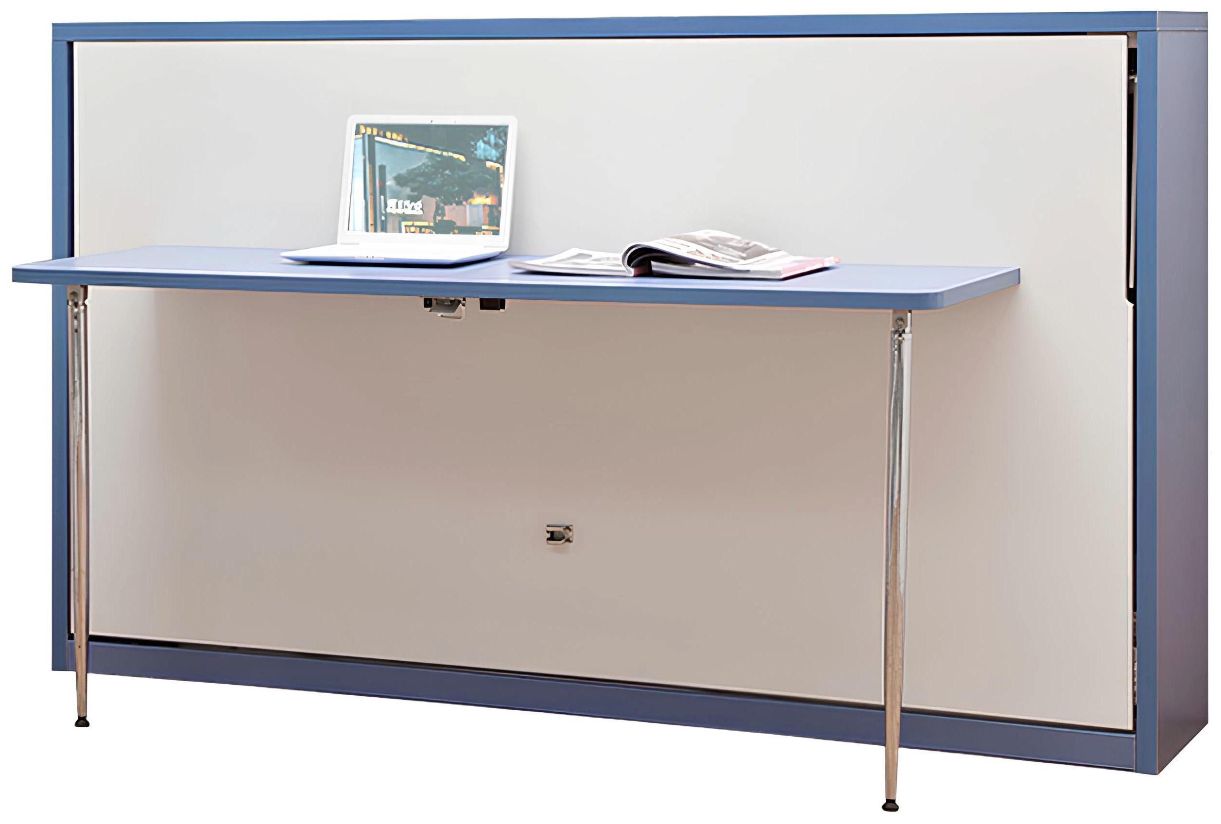Xlmoebel Schrankbett Büro Schrankbett Wandbett mit Tisch platzsparende Bettenlösung (Schrankbett) Hergestellt in Europa