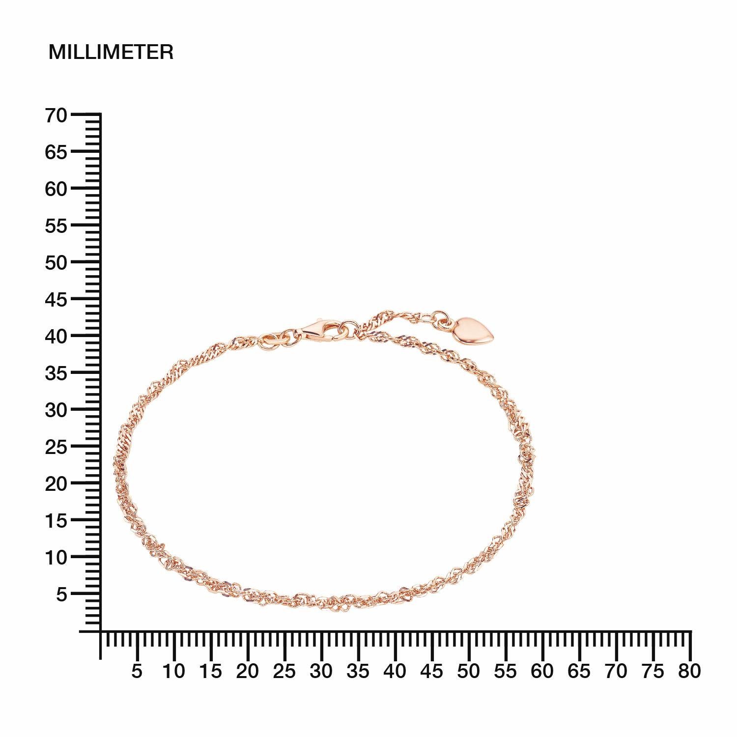 Amor Fußkette mit Anhänger Schmuck Geschenk Silber 925 Körperschmuck