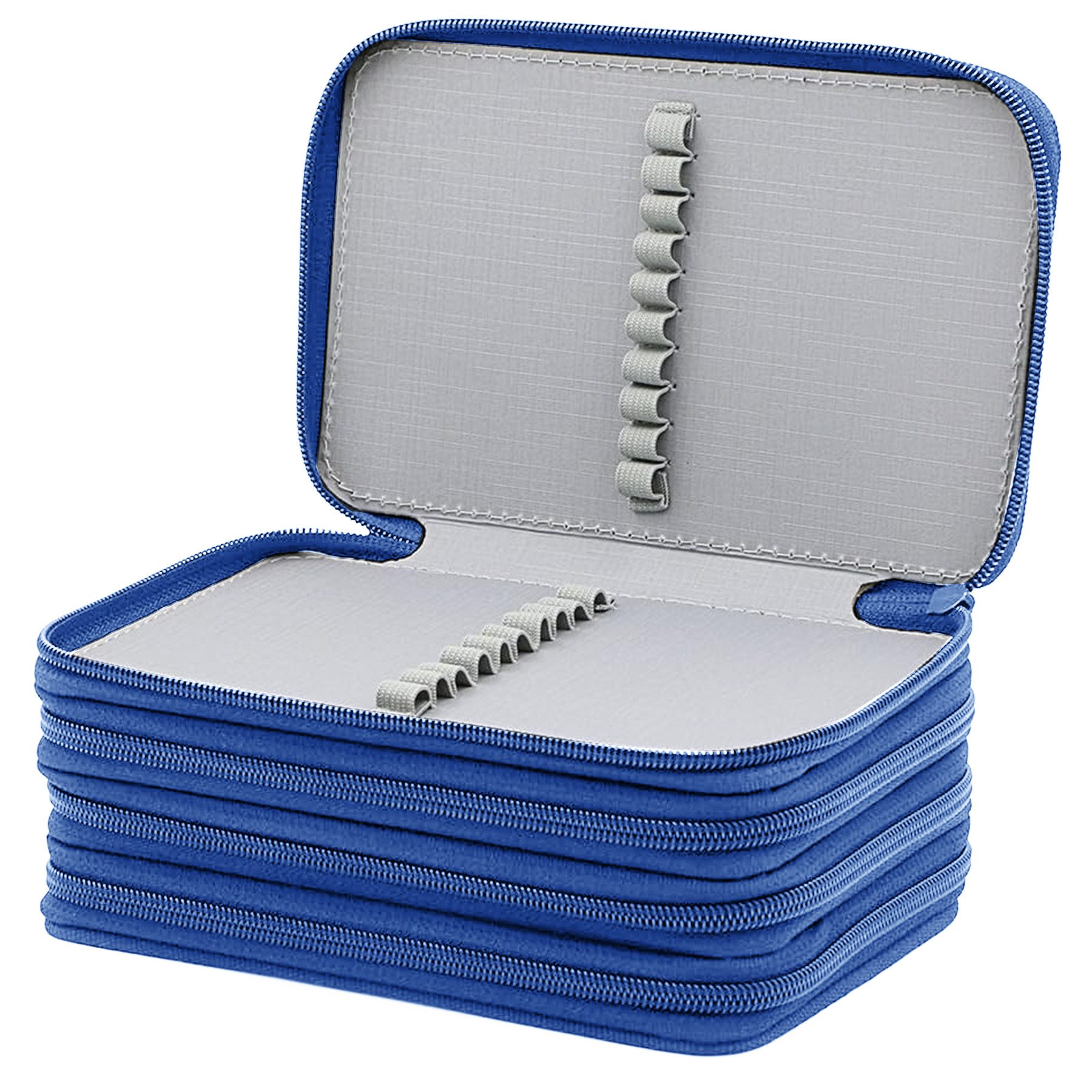 Mutig Federmäppchen Federtasche mit 72 Slots, hohe Kapazität, Bleistift-Organizer, (Federmappe aus Oxford-Stoff, tragbar und langlebig und wasserdicht, Großes Federmäppchen mit 4 Fächern, ideal für Büromaterial), Für Schüler, Jungen und Mädchen – ideal für Arbeit und Malerei