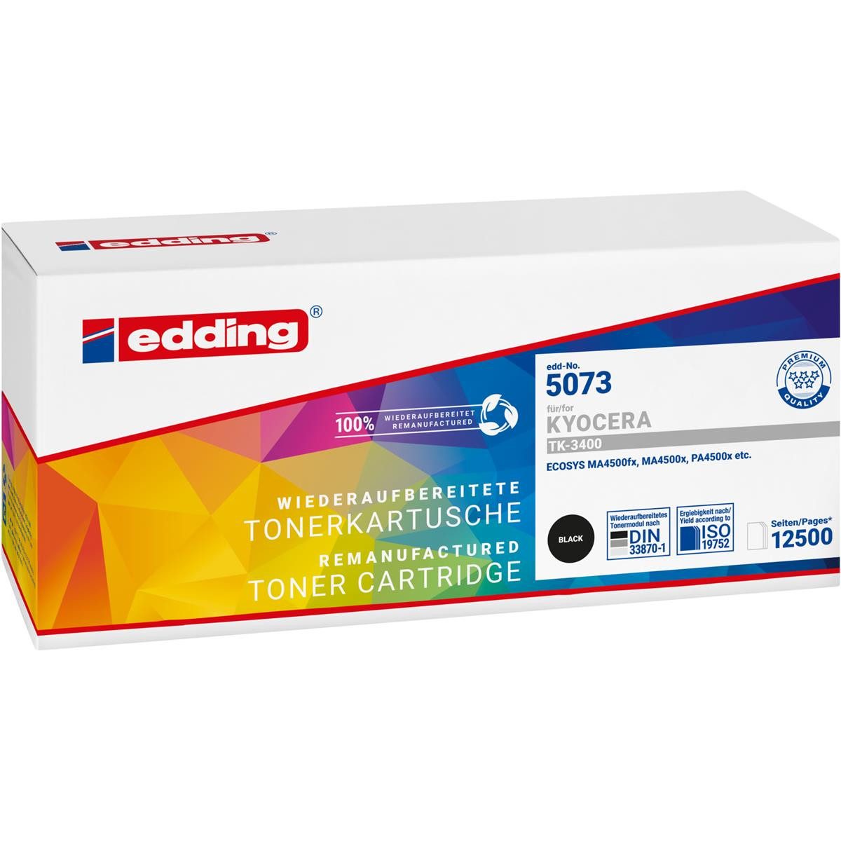 edding Tonerpatrone edding 18-5073 edding schwarz Toner kompatibel zu KYOCERA TK-3400