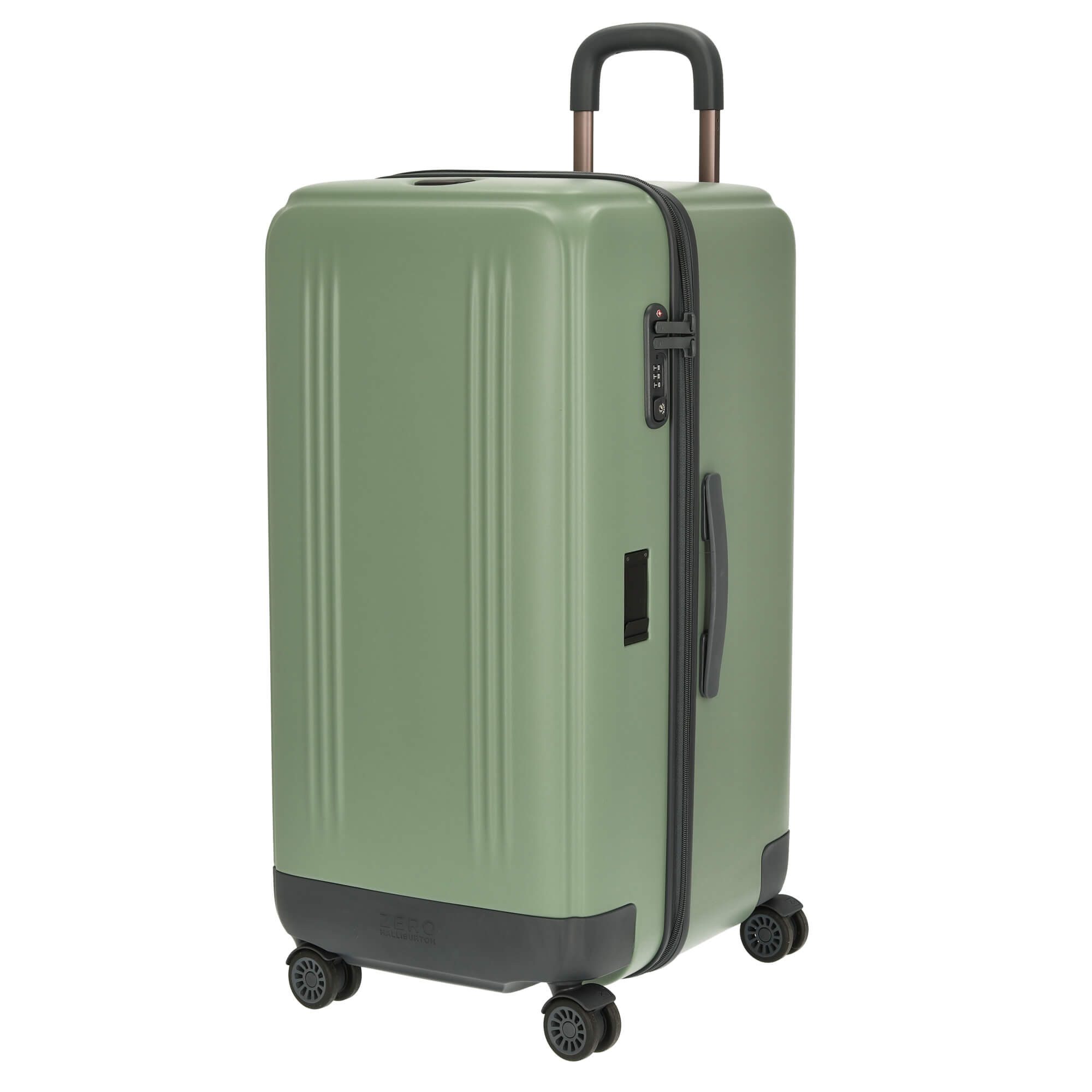 Zero Halliburton Koffer Edge Light - 4-Rollen-Trolley 77 cm (sage), 4 Rollen