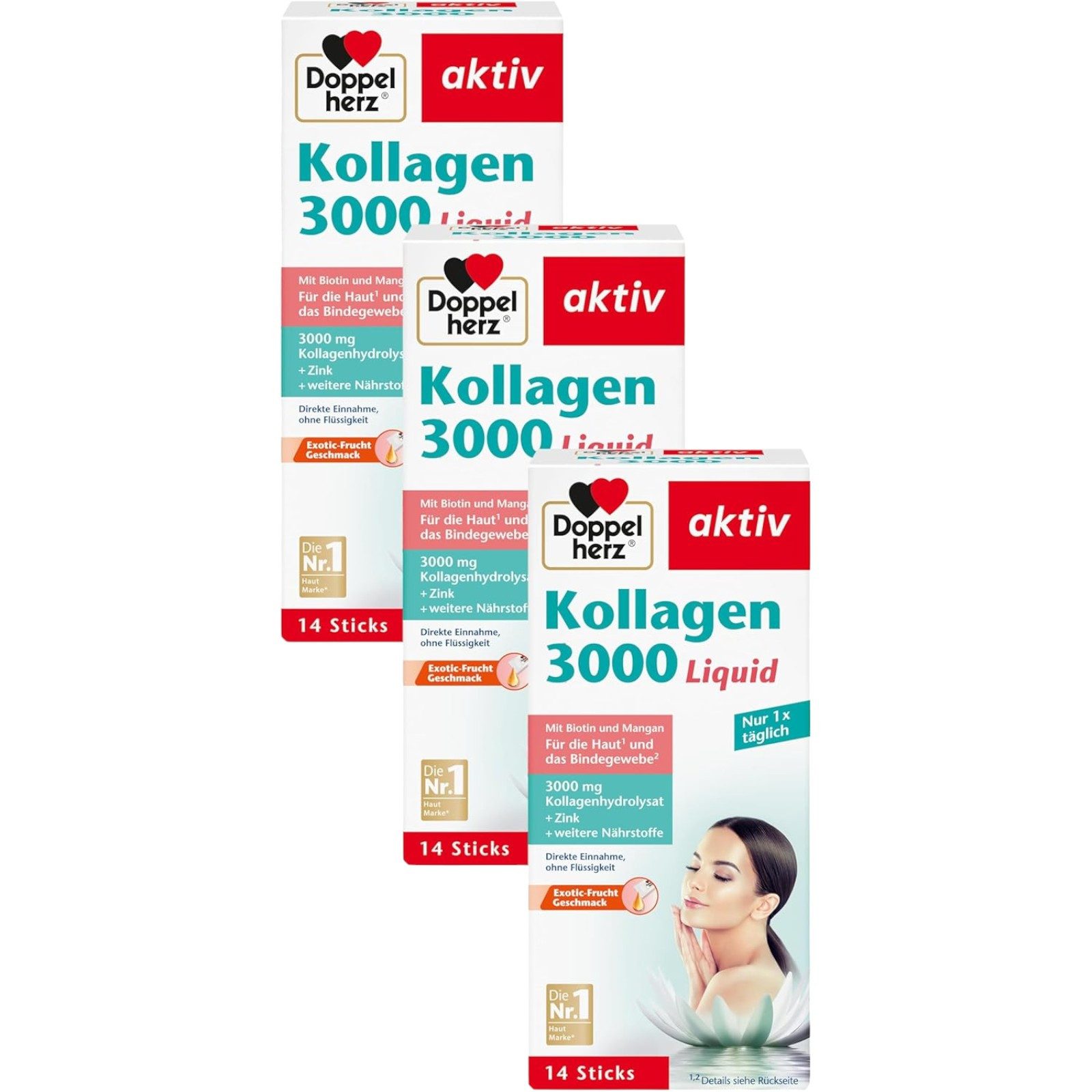 Doppelherz Doppelherz aktiv Kollagen 3000 Liquid Sticks (3x 14 Stk) Kapseln