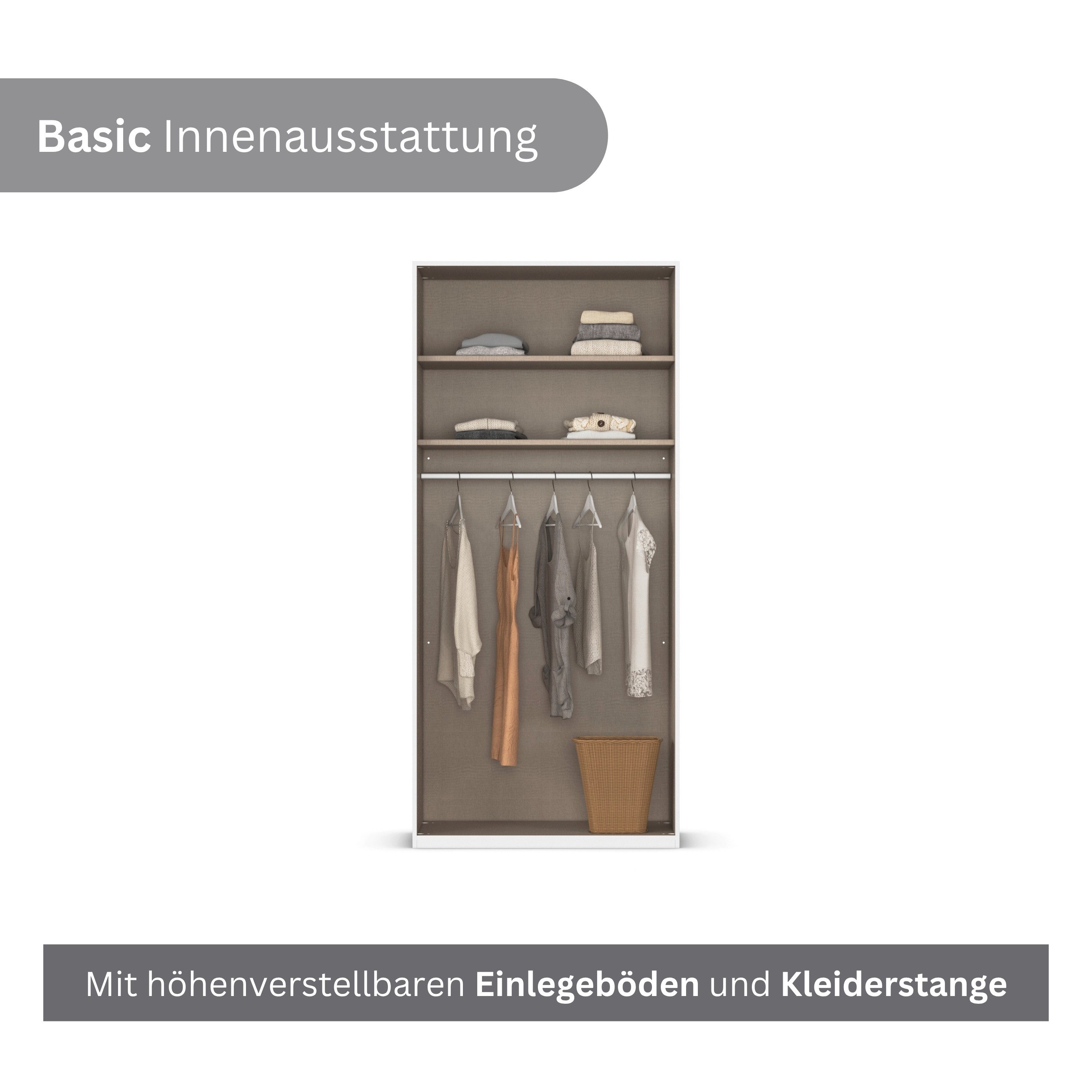 LeGer Home by Lena Gercke Kleiderschrank Schrank Garderobe Ankleide Schlafzimmer Flur SERINA Eyecatcher (3 verschiedene Ausstattungen BASIC/CLASSIC/PREMIUM (ink – Bild 5 von 5
