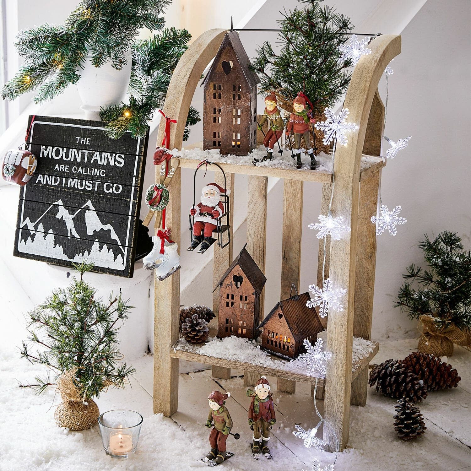 Mirabeau Weihnachtsfigur Regal Renier braun (kein Set, kein Set) günstig online kaufen