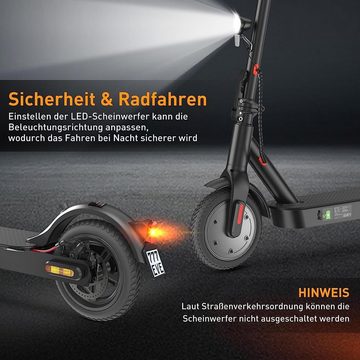 LETGOSPT Scooter 2 Stücke E-Scooter mit Straßenzulassung für Erwachsene, LED-Display, Komfortable Stoßdämpfung, Duales Bremssystem klappbar Elektroroller