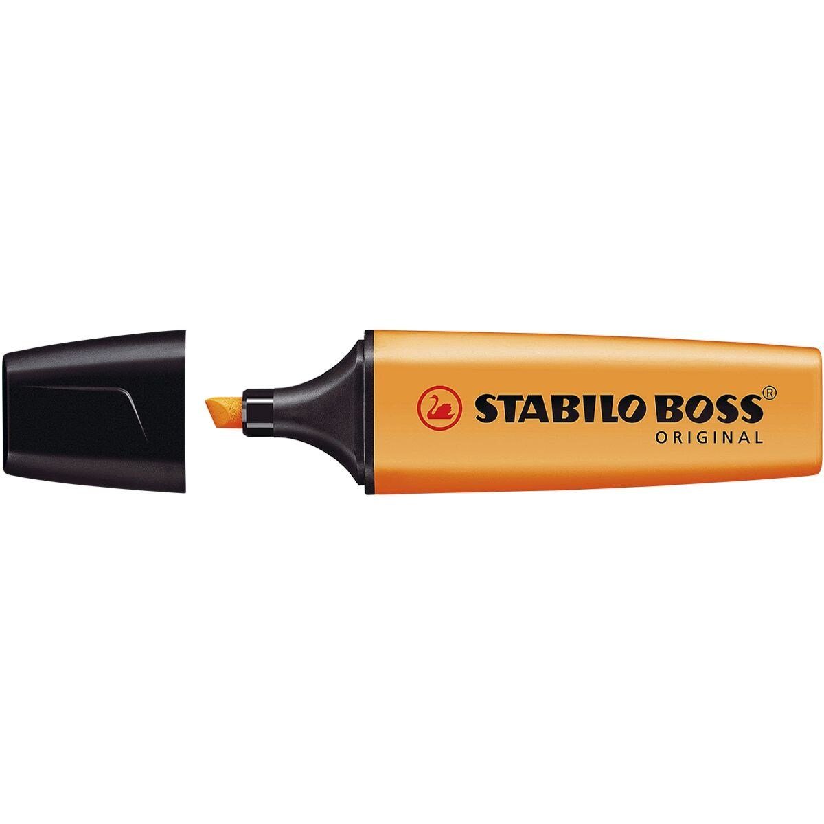 STABILO orange BOSS® (1-tlg), schnelltrockend Textmarker, Original, Marker