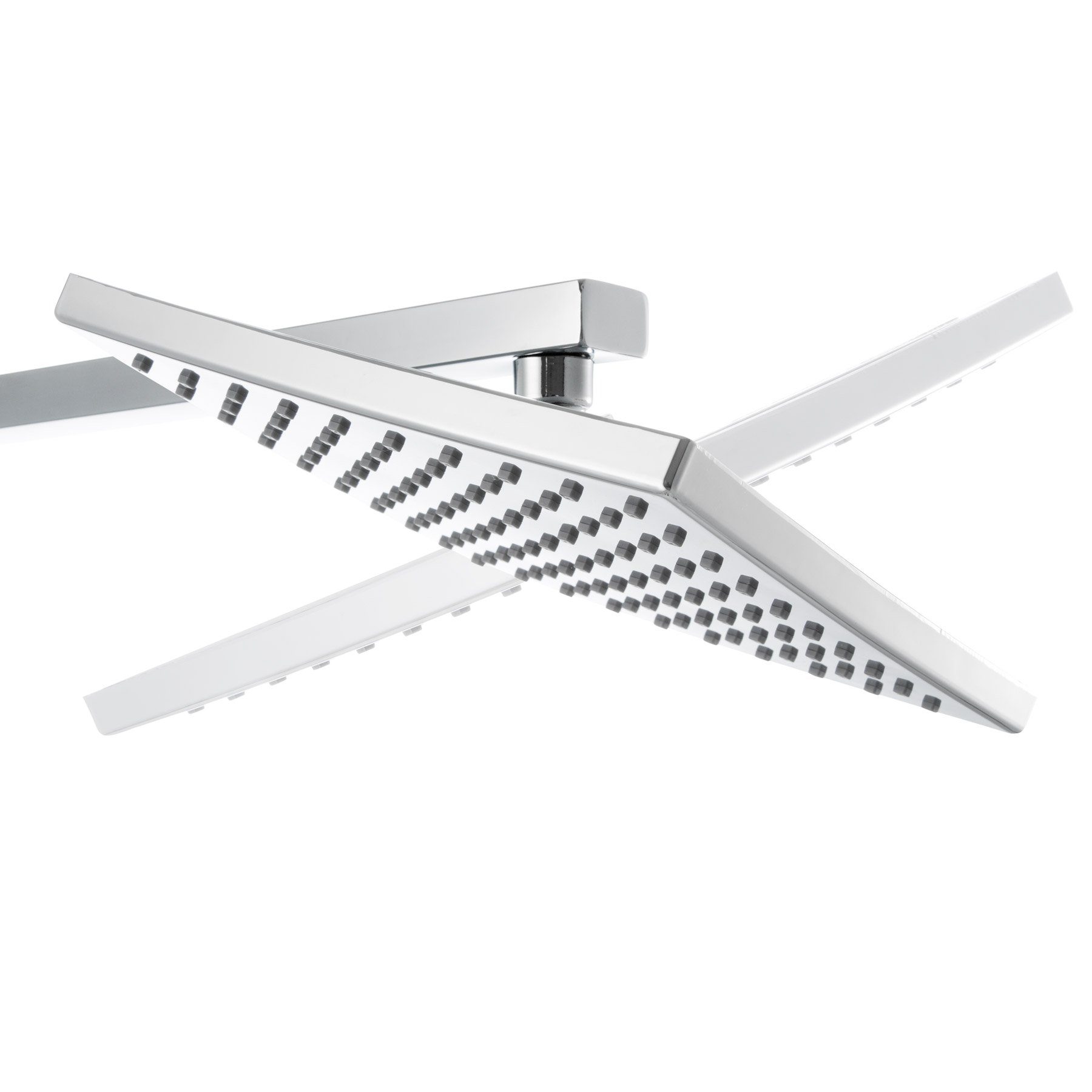 SUMERAIN Regenduschsystem Mit Handbrause – Druckausgleich, Chrom, Aus Messing, 20,3 Cm Regenduschkopf