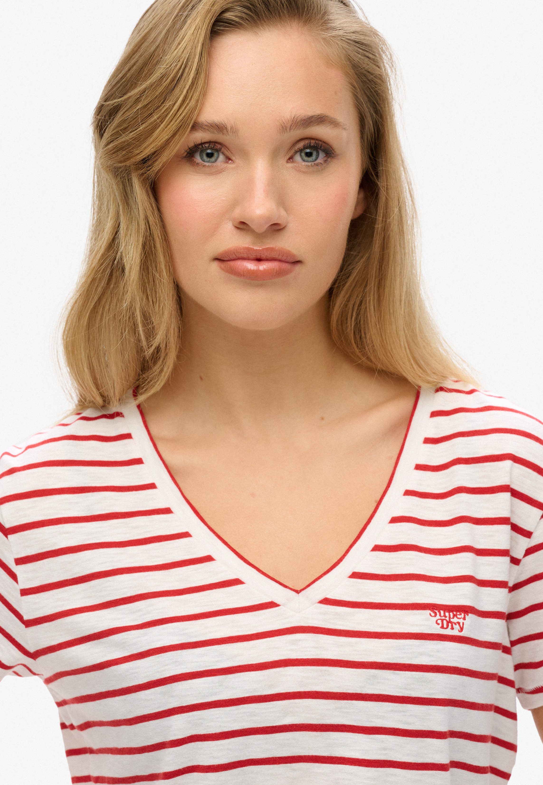 Superdry V-Shirt STUDIOS SLUB EMB VEE günstig online kaufen
