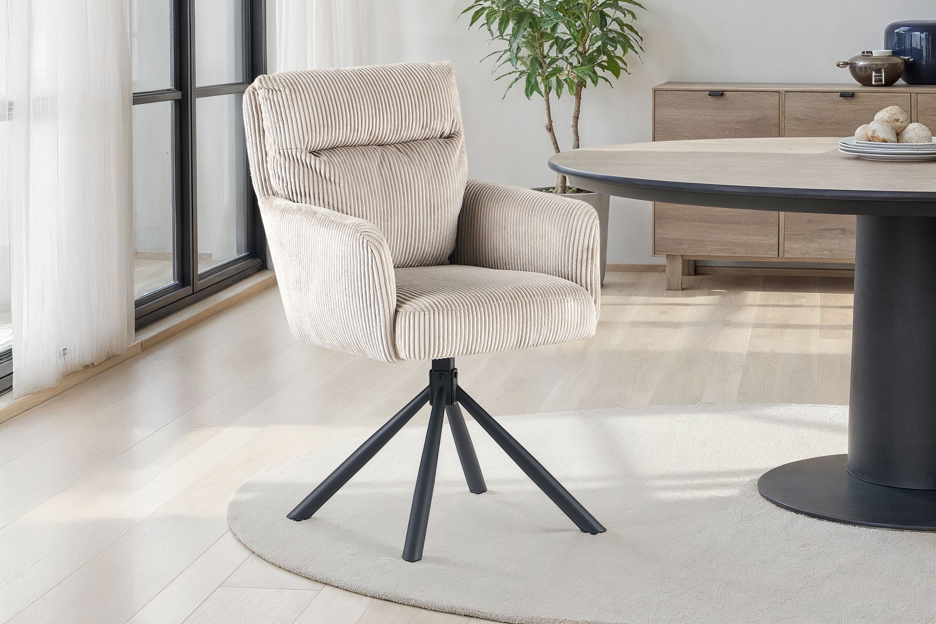 OTTO home Esszimmerstuhl Justin (Set, 2 St), gemütlicher Sessel mit Taschen günstig online kaufen