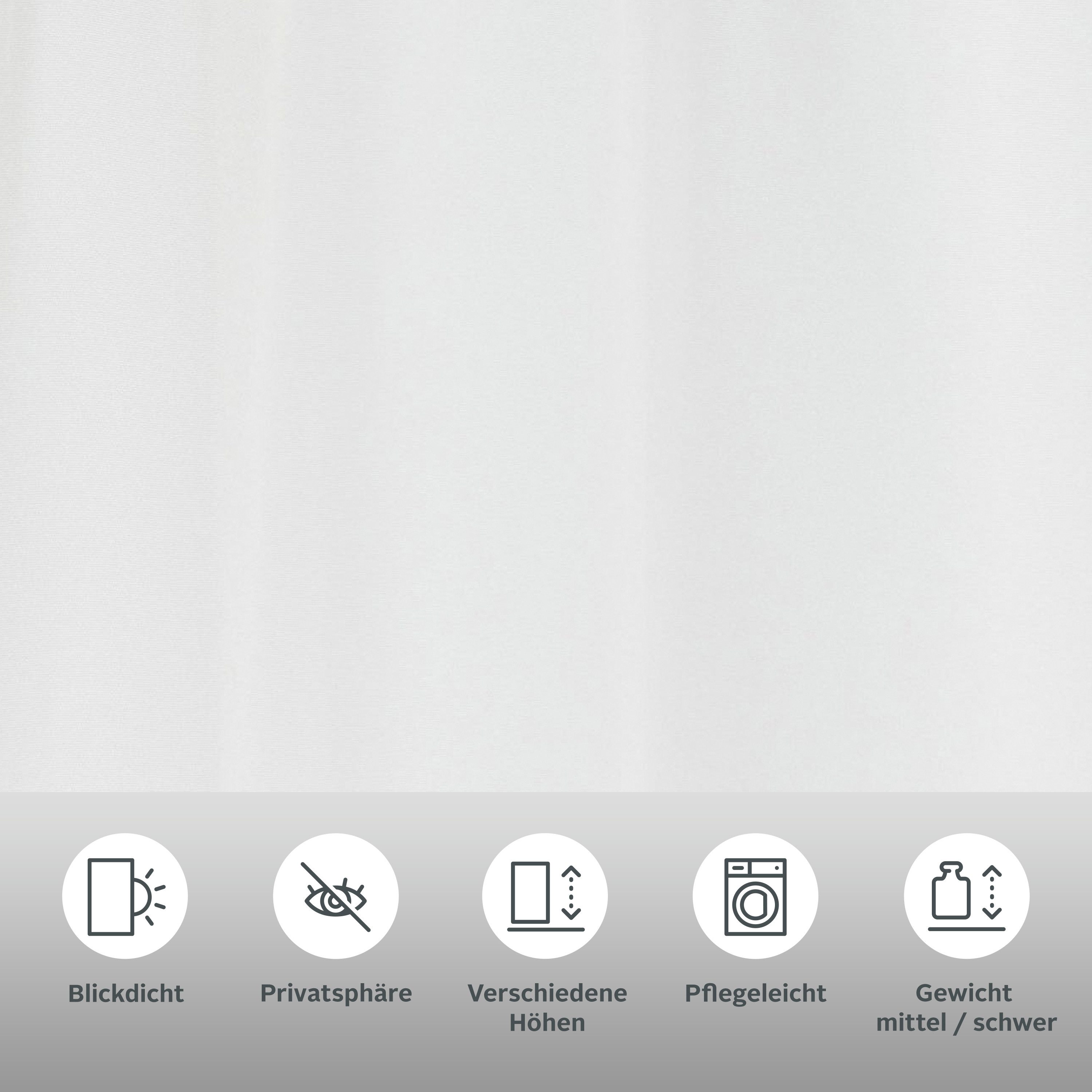 OTTO home Vorhang Raja (2 St), Ösen, blickdicht, Polyester, Blickdichtes Material, Einfache Montage, Pflegeleicht, Ösen Aufhängung