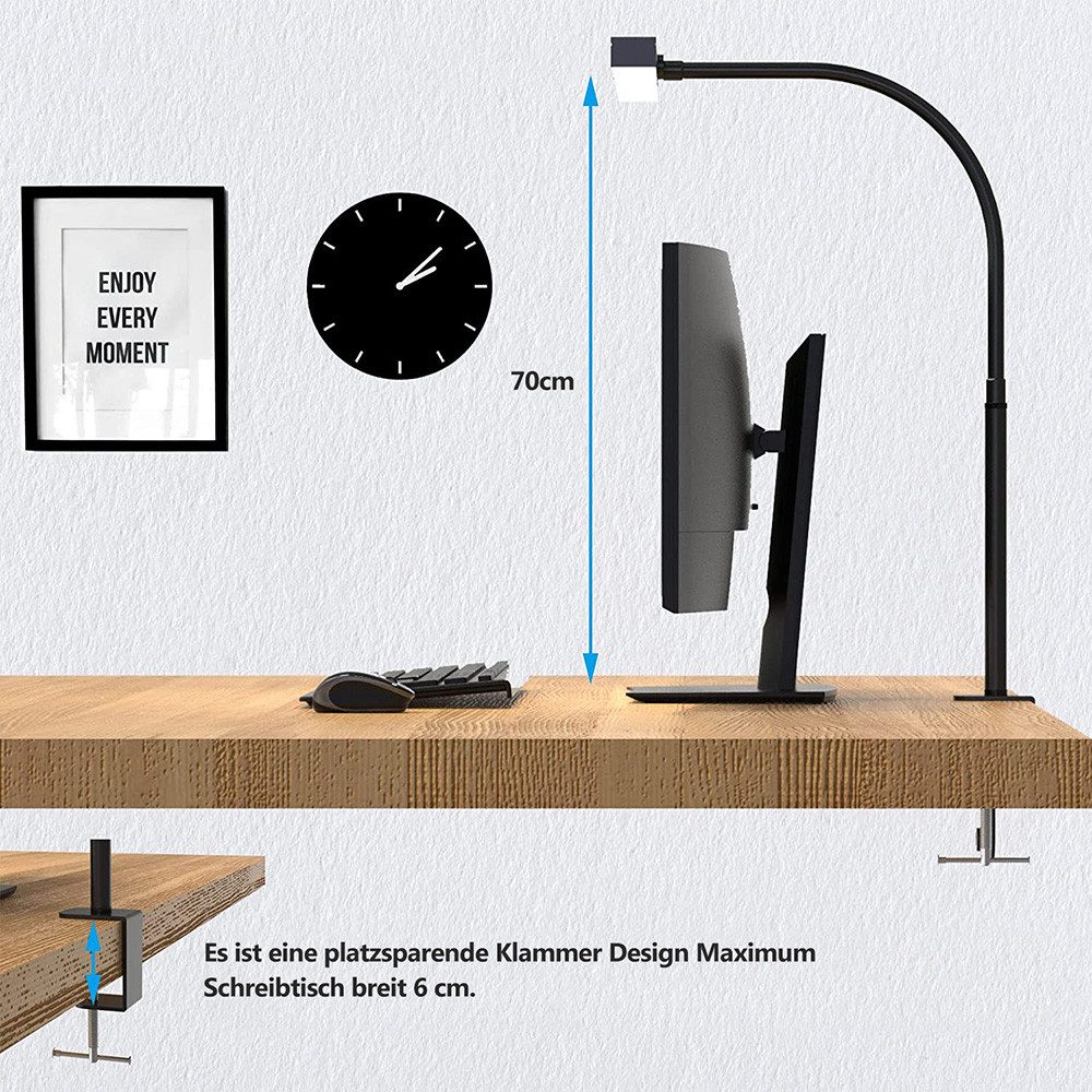 Sunicol LED Schreibtischlampe LED Dimmbar Doppelkopf günstig online kaufen