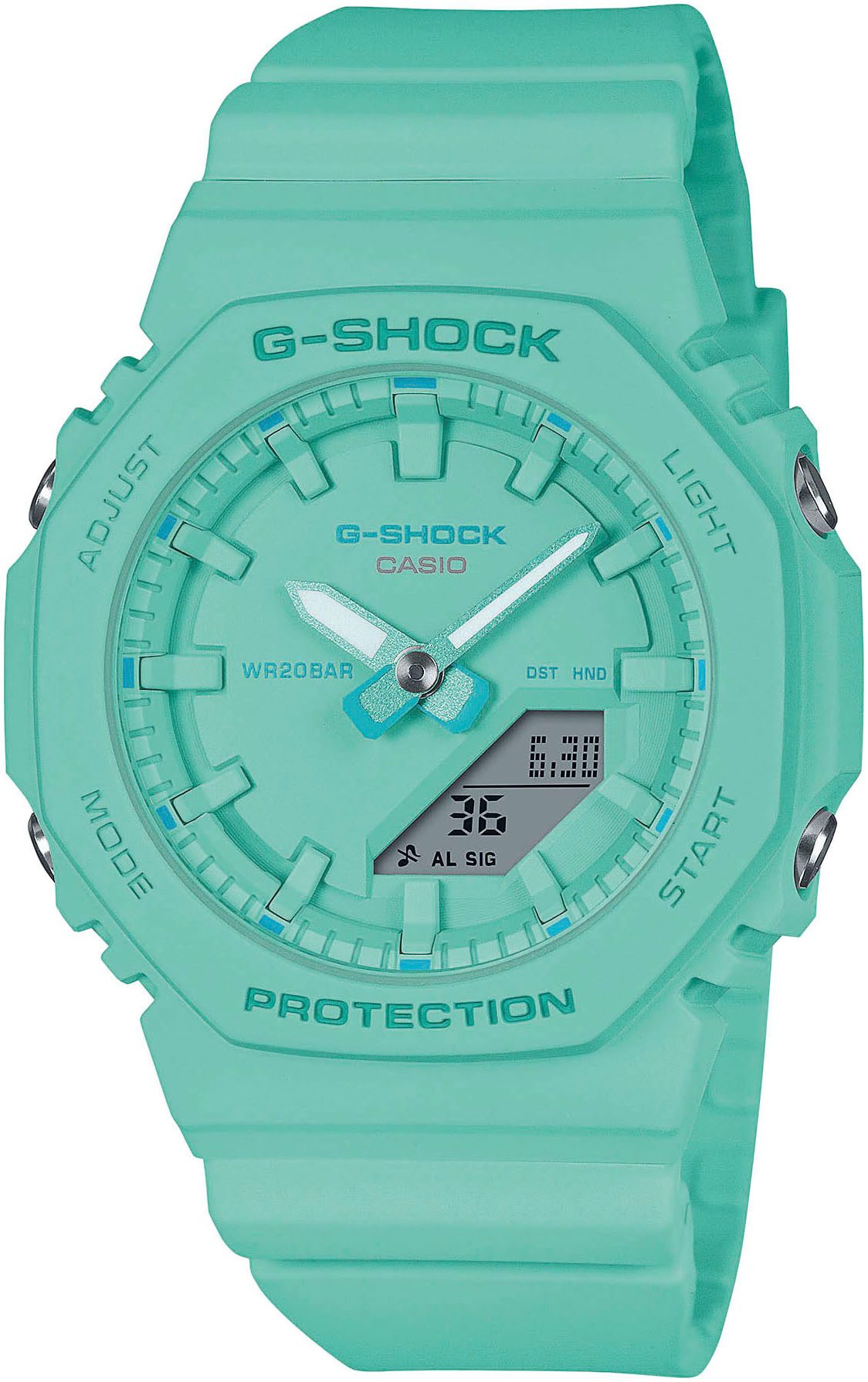 CASIO G-SHOCK Chronograph GMA-P2100-2AER, Quarzuhr,Armbanduhr Damenuhr,Herrenuhr, bis 20bar wasserd.Resinarmband