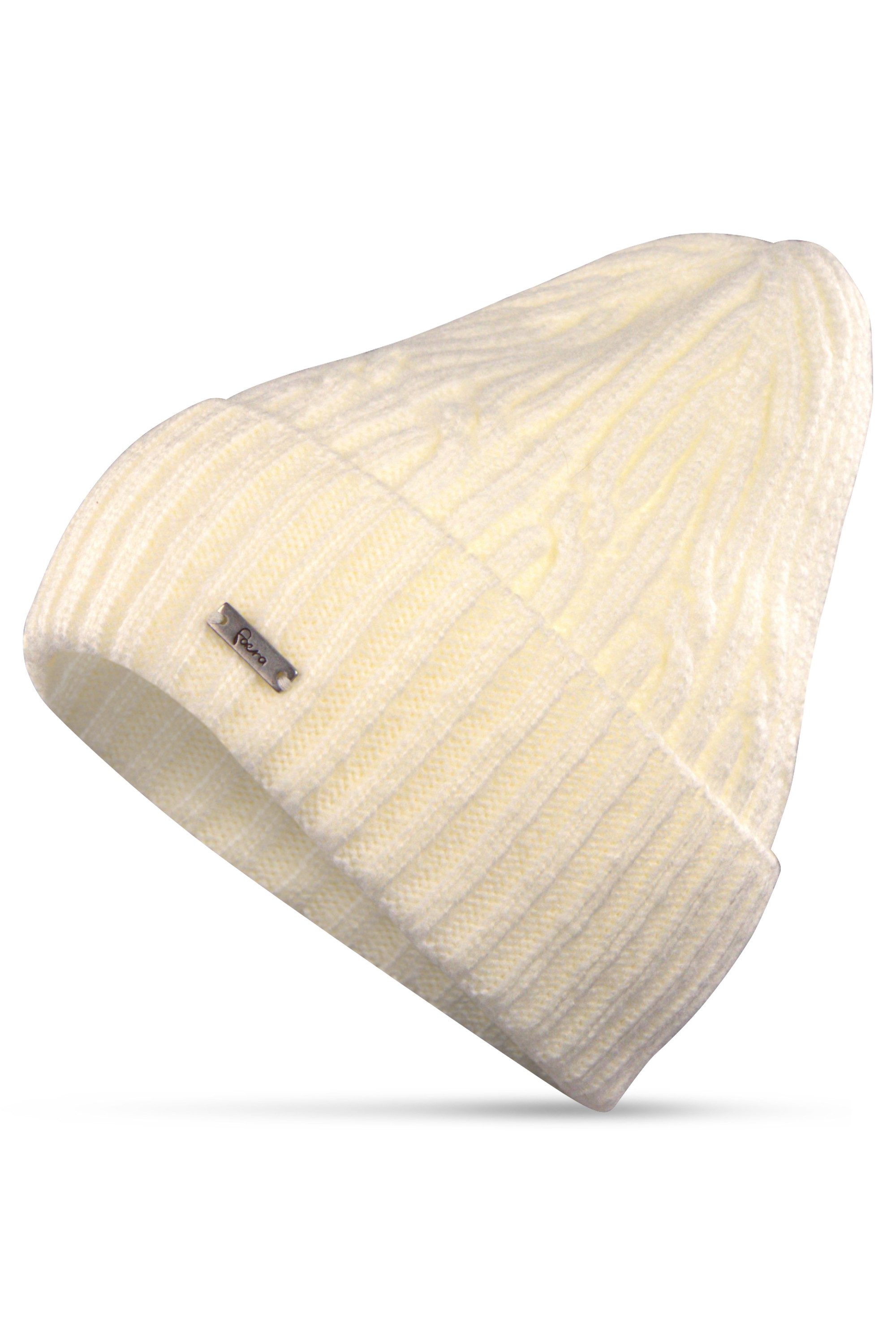 malito more than fashion Strickmütze Strickmütze mit Zopfmuster M116 Winter Strickmütze mit Zopfmuster Unisex Onesize