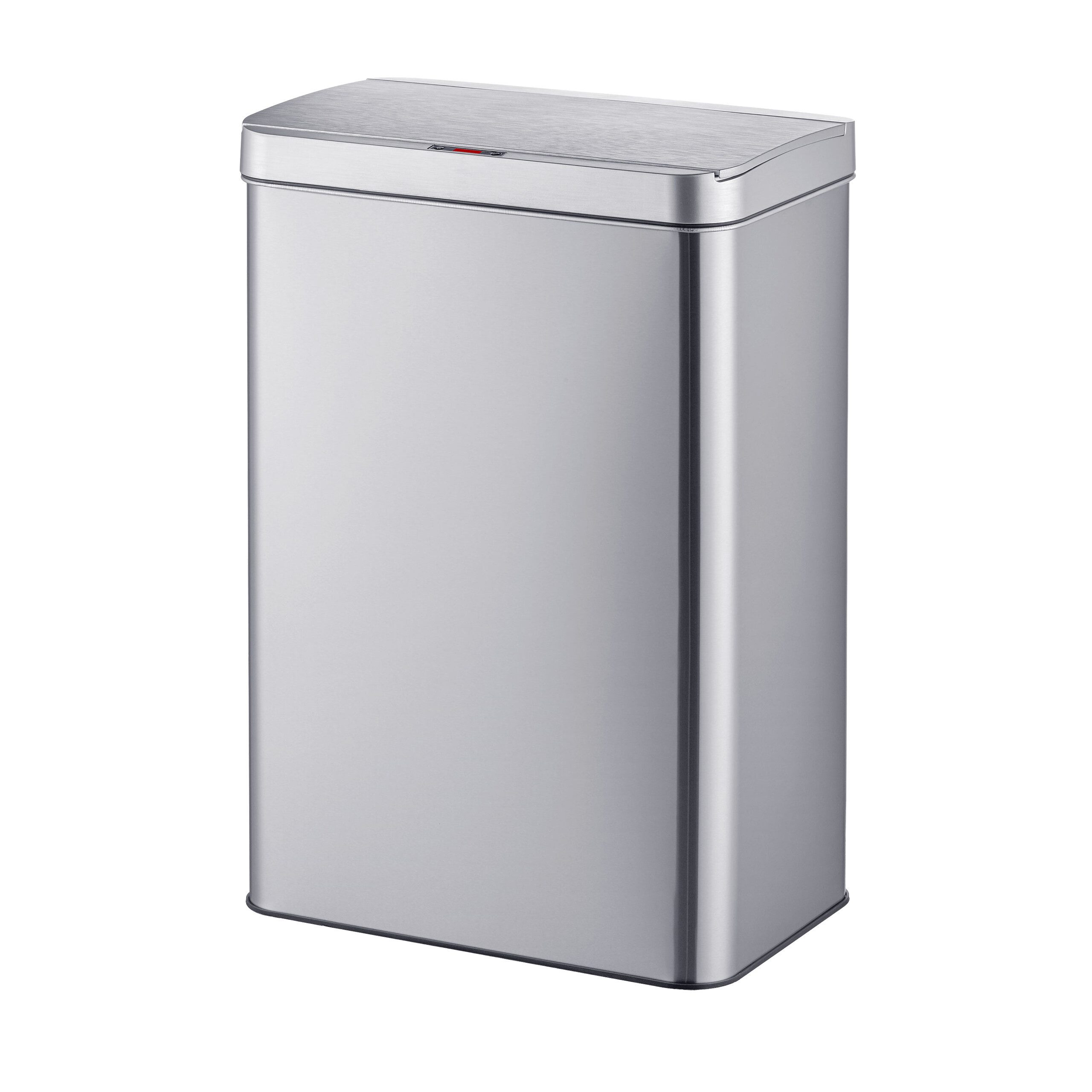 relaxdays Mülleimer Edelstahl Mülleimer mit Sensor, 50 L