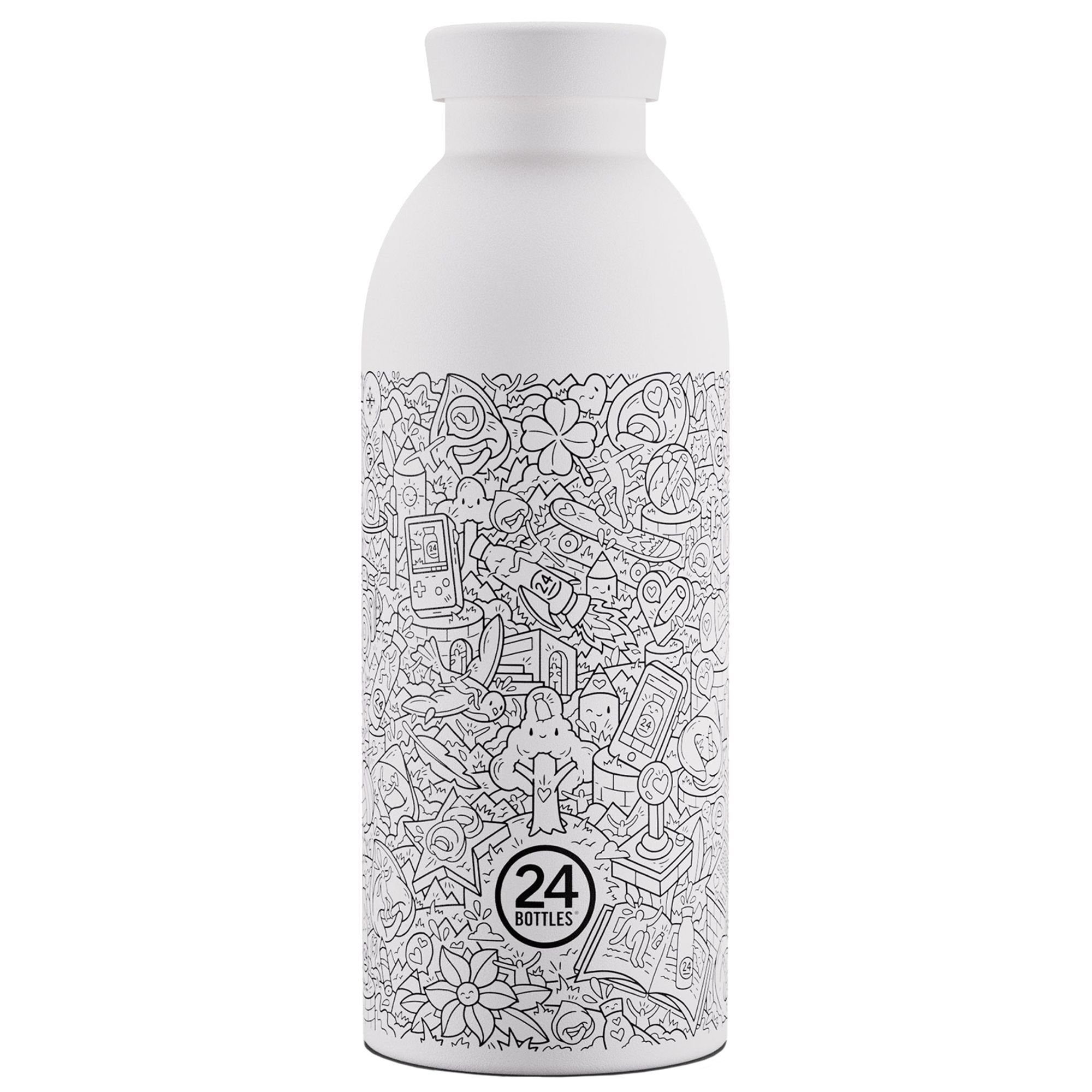 24 Bottles white Clima Trinkflasche