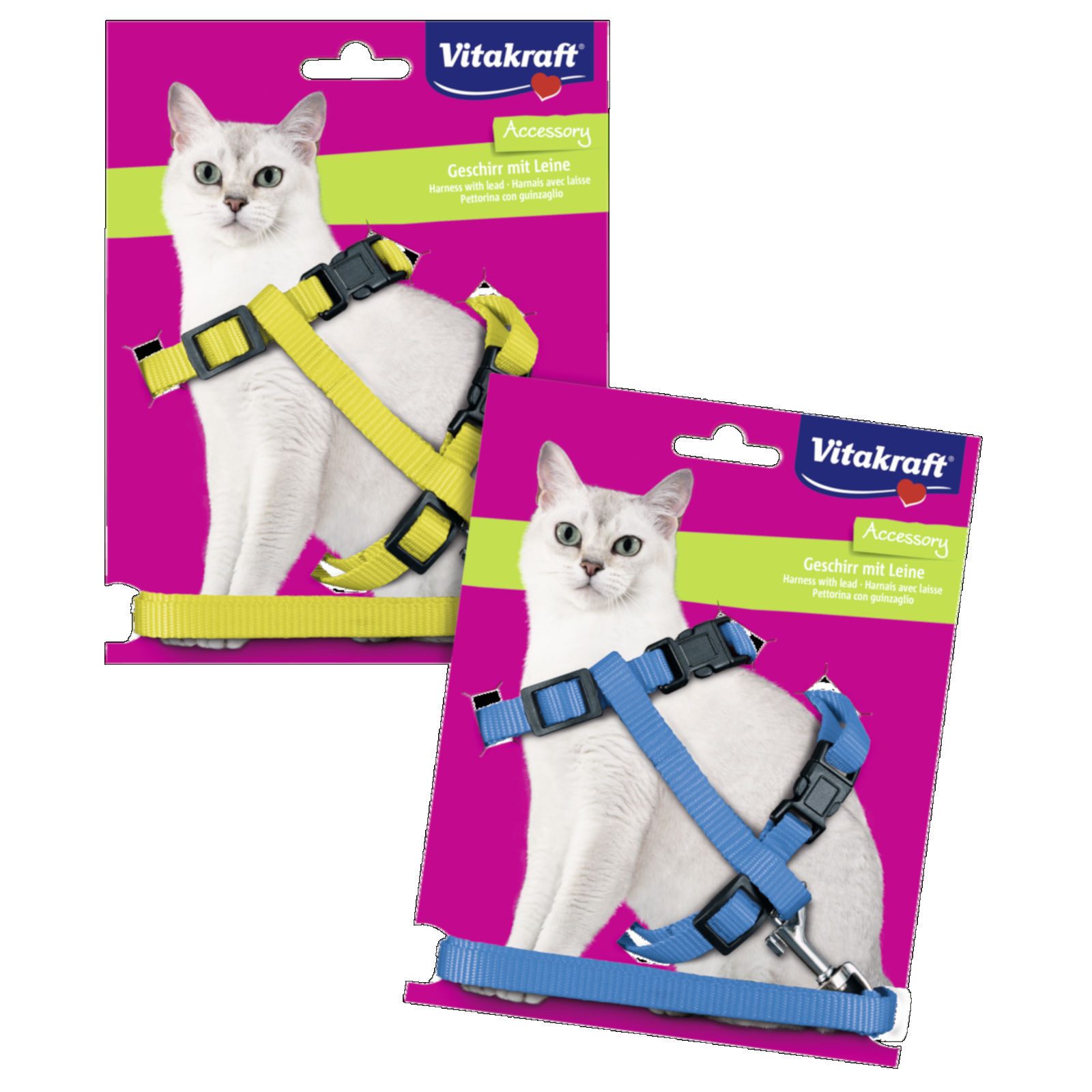 Vitakraft Geschirr Katzengeschirr mit Leine stufenlos verstellbar, stufenlo günstig online kaufen