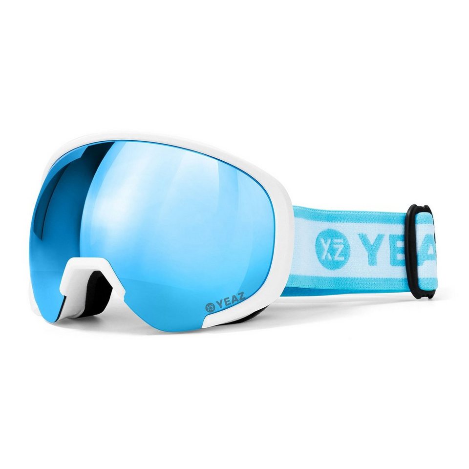 YEAZ Skibrille BLACK RUN, Premium-Ski- und Snowboardbrille für Erwachsene  und Jugendliche, Inklusive Aufbewahrungstasche YEAZ POWDER
