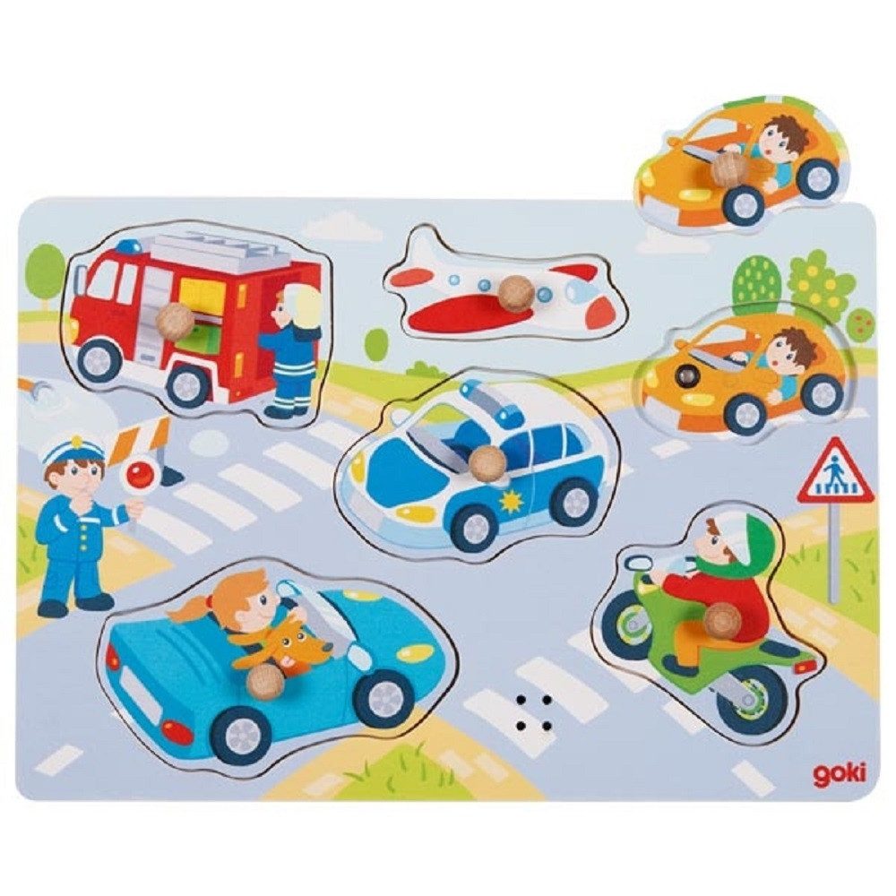 Puzzle Soundpuzzle Verkehr 6tlg. mit Fahrzeuggeräuschen 57399