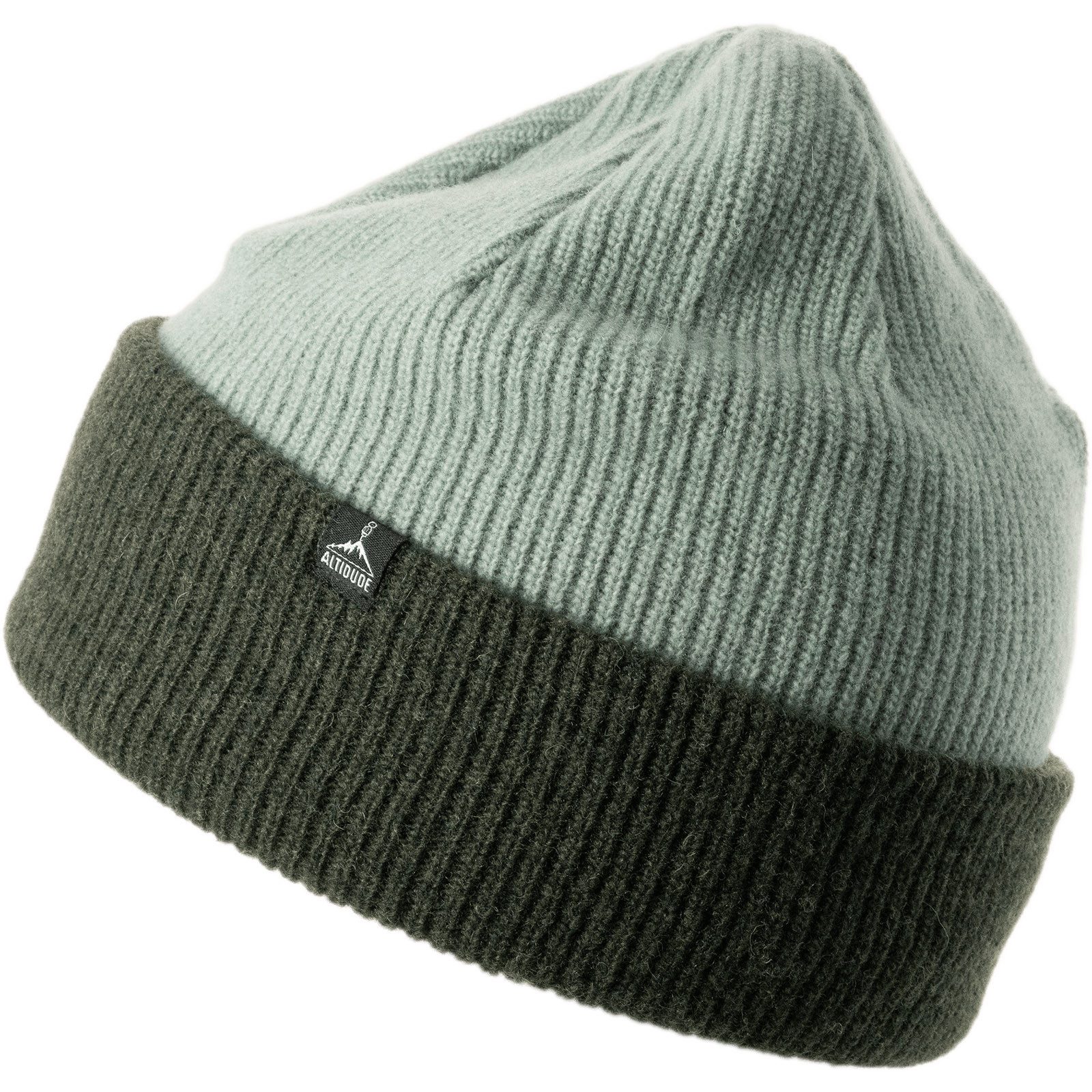 ALTIDUDE Beanie Winter Mütze Hermit Duo Rip Strickmütze Unisex Beanie Lamm Merino Wolle