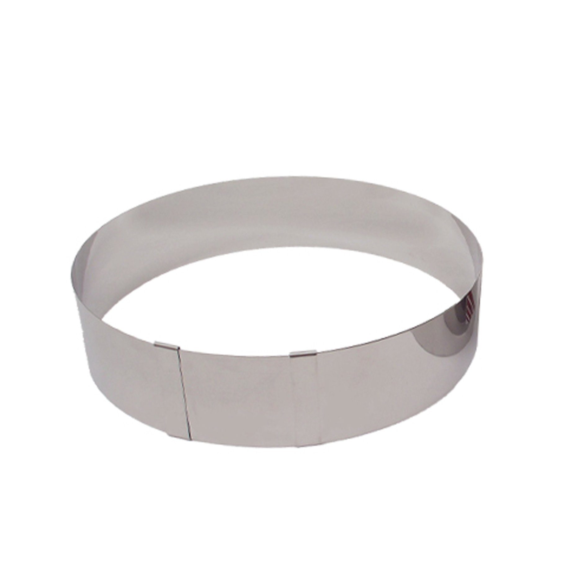 LARES Tortenring 6007, verstellbar, Edelstahl, aus Edelstahl, 7cm Höhe, Made in Germany