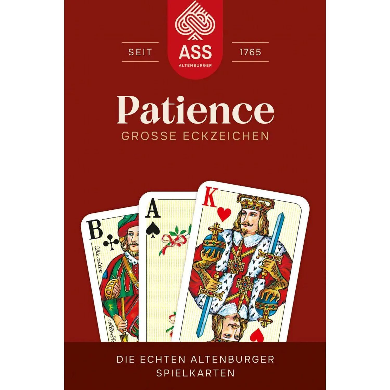 Cartamundi Spiel Patience, große Eckzeichen