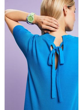 Esprit Minikleid Plissiertes T-Shirt-Kleid in Minilänge