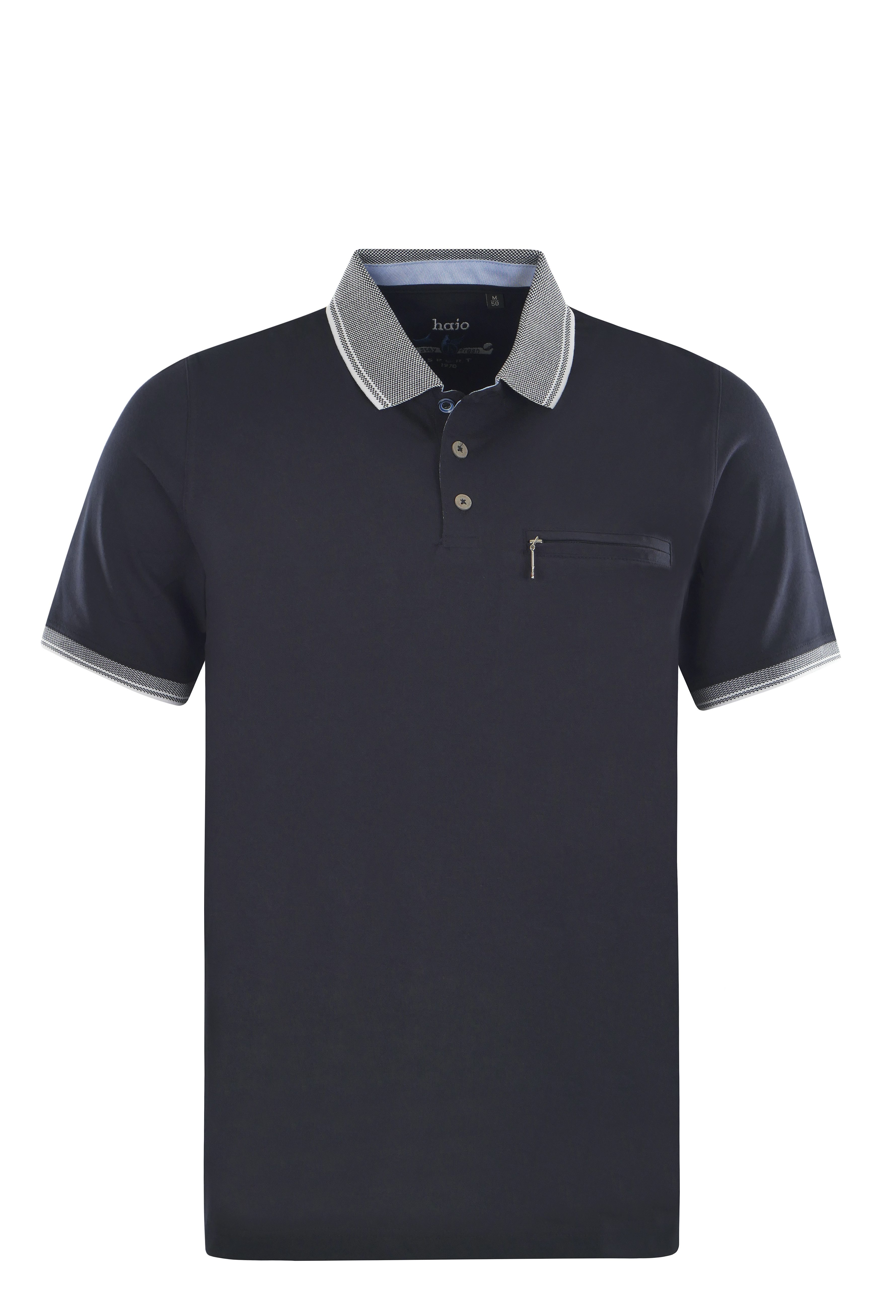 Hajo Poloshirt Piqué-Poloshirt mit Kontrastdetails