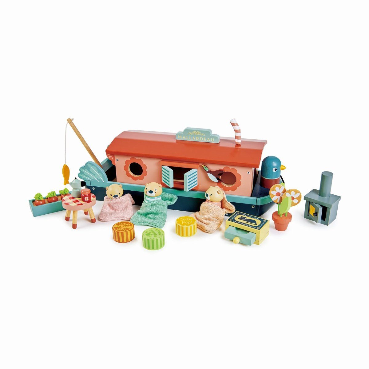 Tender Leaf Toys Hausboot Kinderspielzeug Wohnmobil Spielbausteine