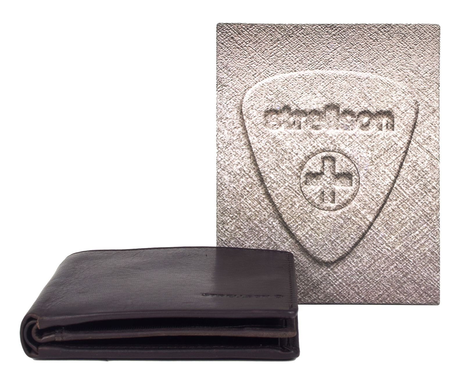 Strellson Geldbörse Myles BillFold MH8, aus echtem Rindsleder mit RFID-Blocker Schutz