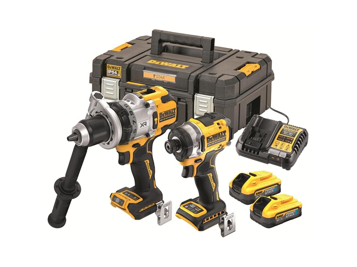 DeWalt (2-tlg) Akku-Set (18 V), Inkl. 2x Akkus & System-Schnellladegerät DCB1104 im TSTAK-Koffer