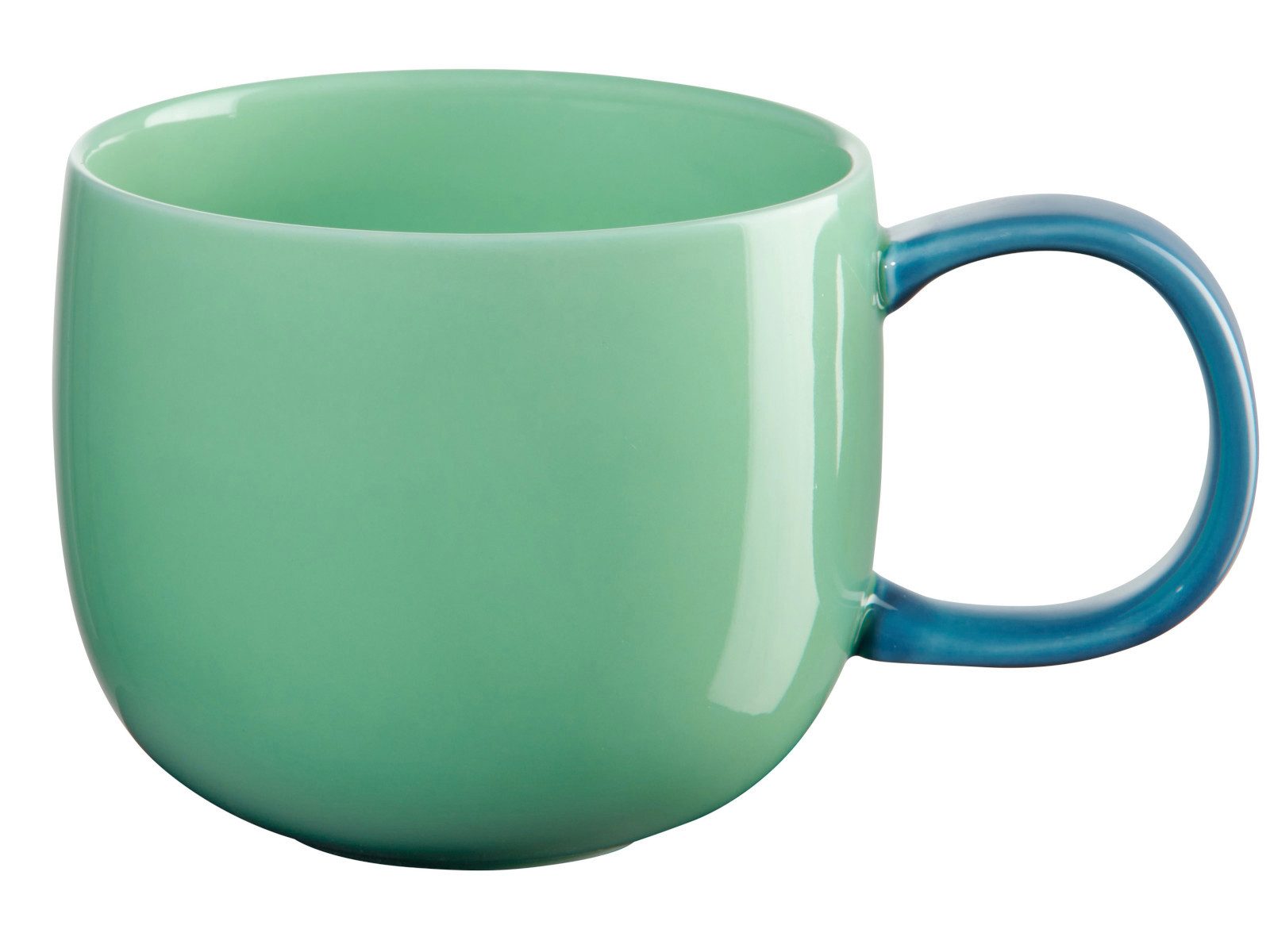 ASA SELECTION Becher Joy Henkelbecher blueberry 0,4l, Porzellan, Geschirr
