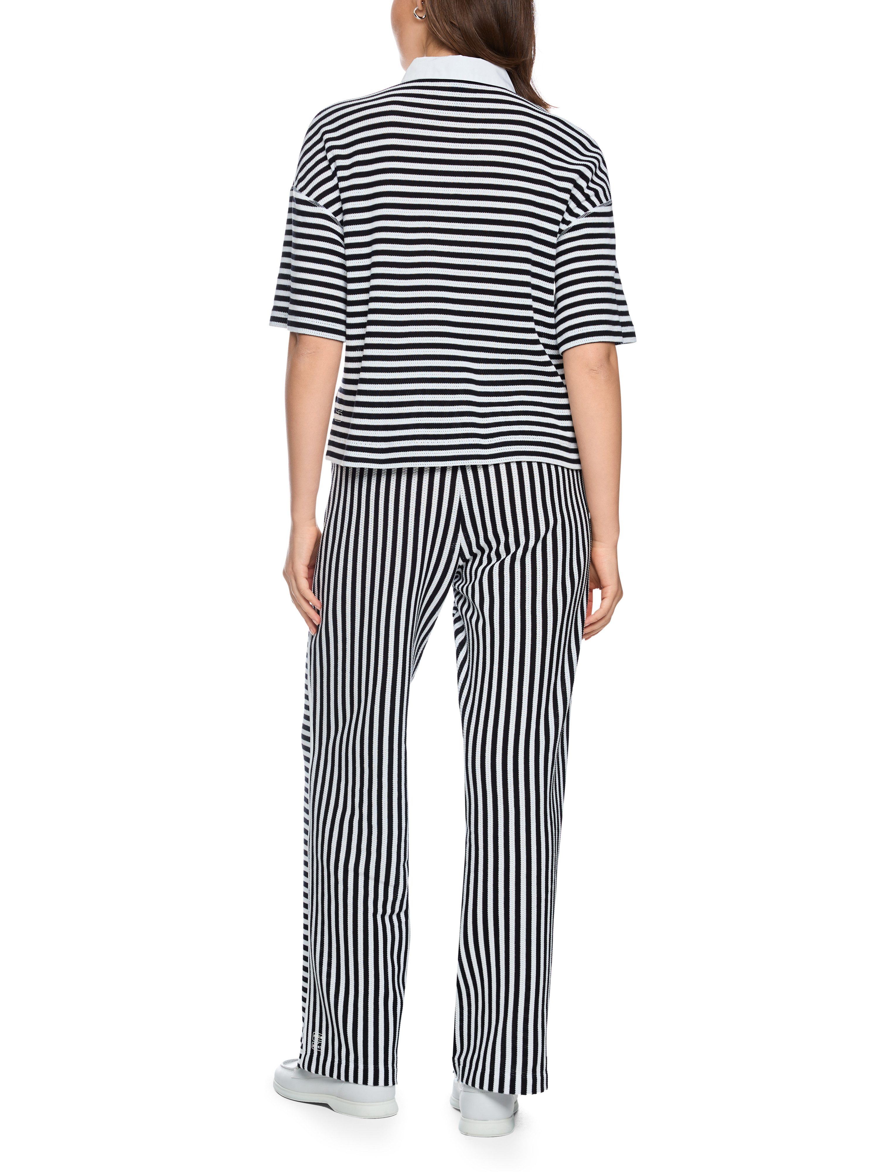 Marc Cain Poloshirt Salty Breeze Premium Damenmode gestreift, Strickpolo