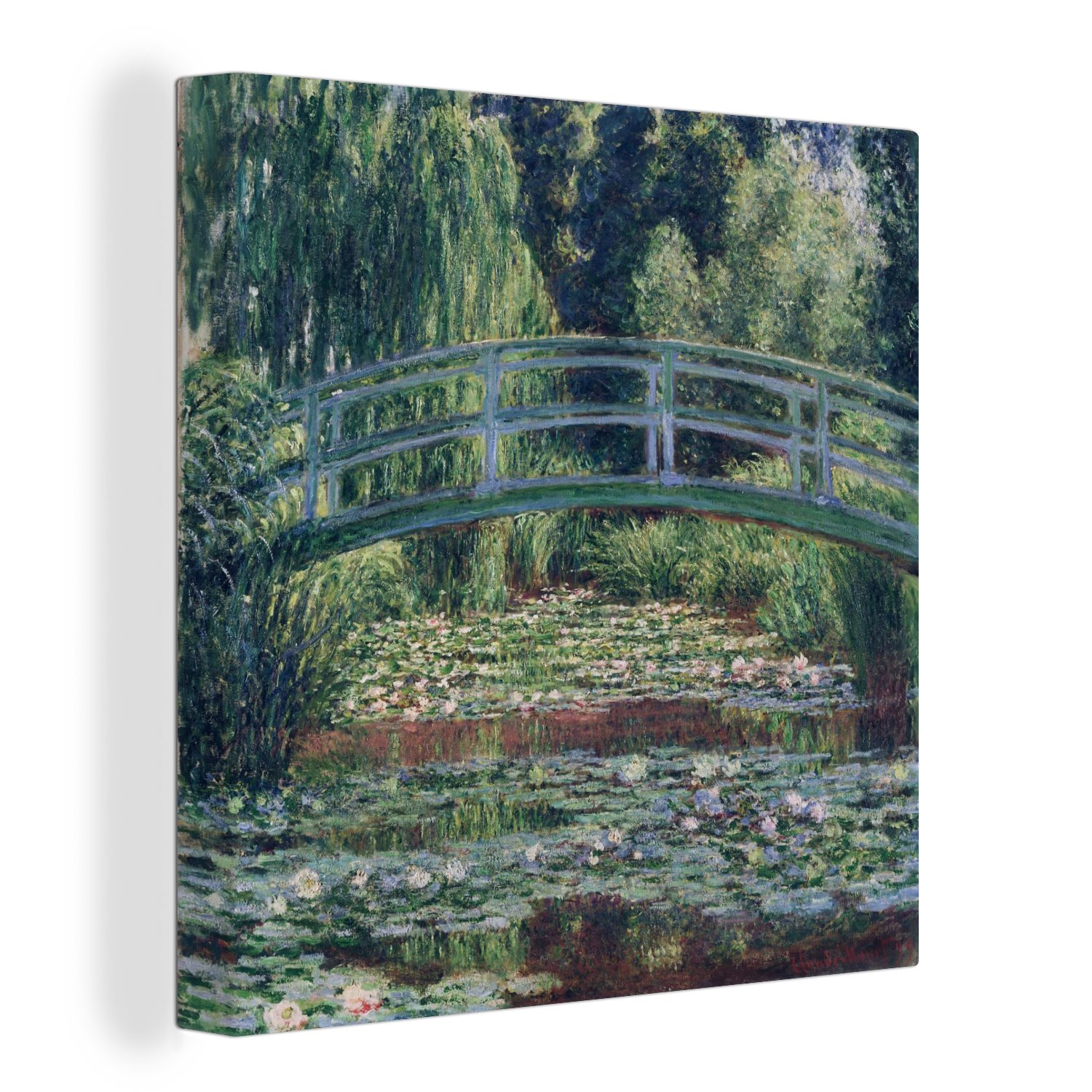 OneMillionCanvasses® Leinwandbild Die japanische Brücke und günstig online kaufen