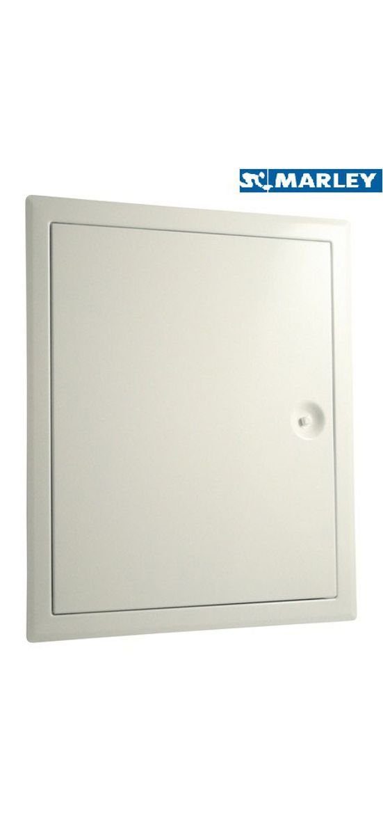 Marley Deutschland GmbH Wandfliese Revisionstür weiß beschichtet 300x400mm, Aluminium 0x0, Klappendeckel aushängbar, mit verdecktem Schnappverschluss