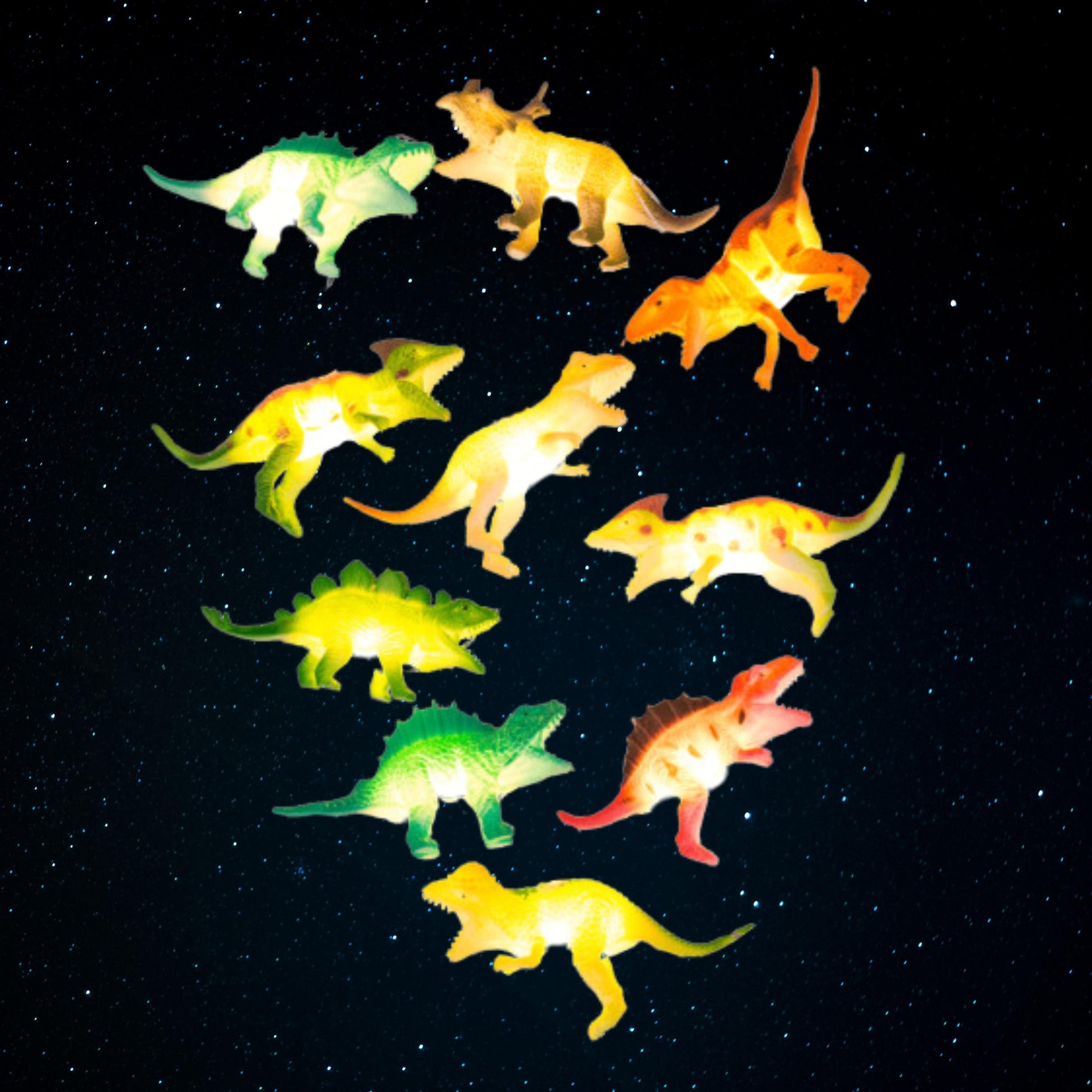 Bada Bing LED-Lichterkette m Dino 1,70 Dinosaurier Ca. Batteriebetrieben Lang Lichterkette LED