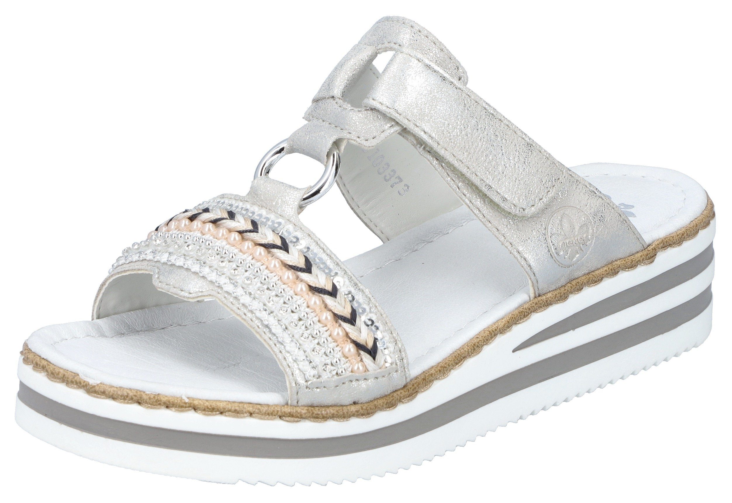 Rieker Pantolette, Plateau, Sommerschuh, Schlappen mit günstig online kaufen