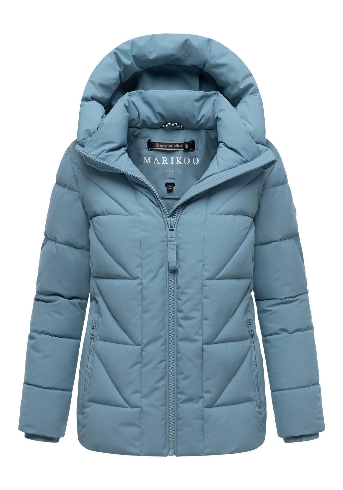 Marikoo Winterjacke Kuschelnasee mit extra hohem Kragen und warmem Fleecefutter – Bild 5 von 5