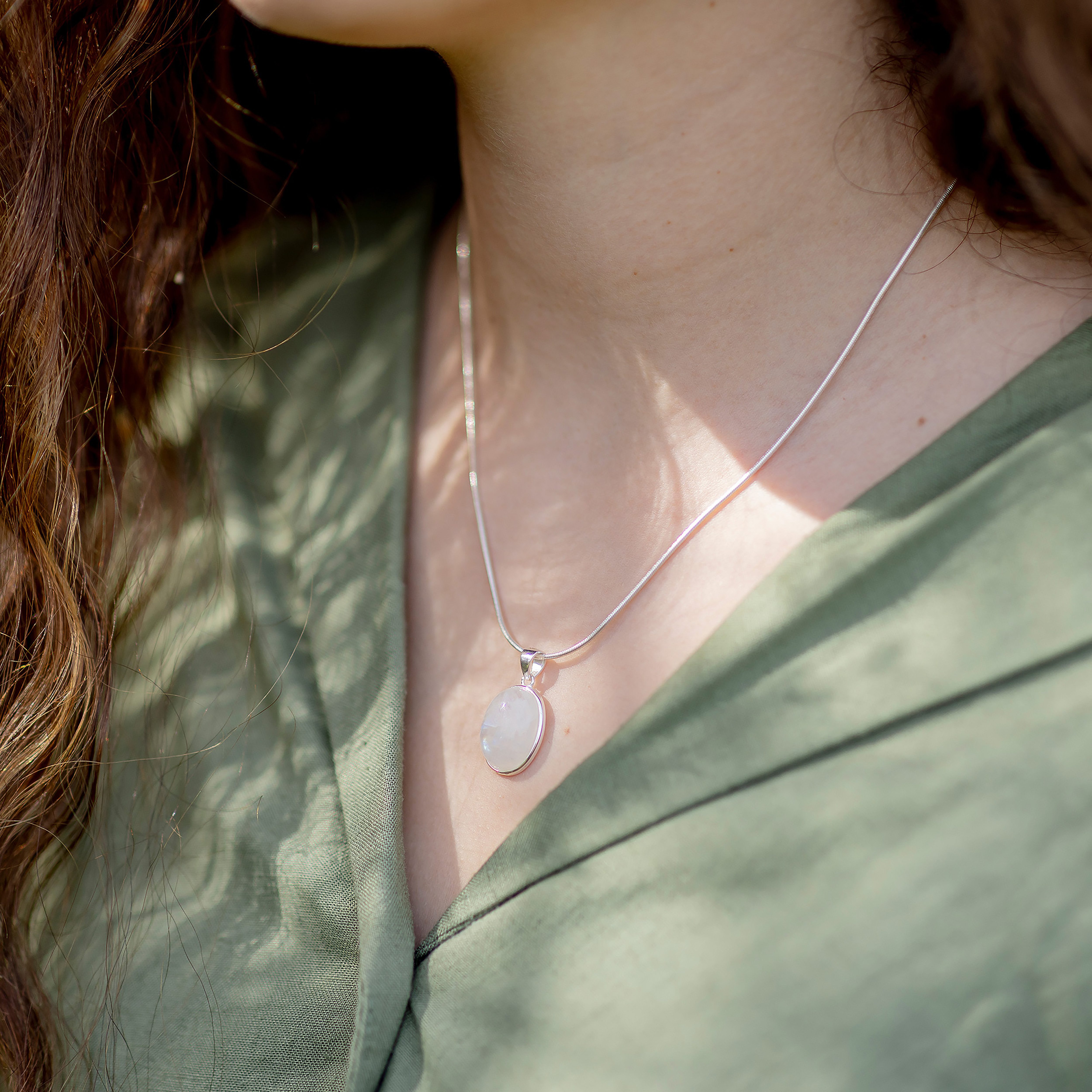 Lebensquelle Plus Kettenanhänger Regenbogen Mondstein Edelstein Anhänger ov günstig online kaufen