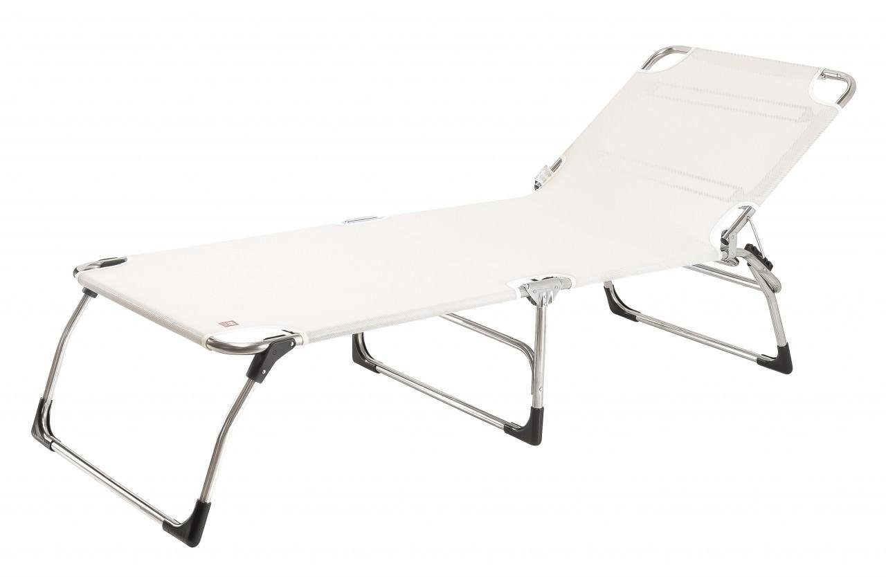 Fiam Gartenliege AMIGO BIG Weiß Sonnenliege Aluminium Dreibeinliege FIAM