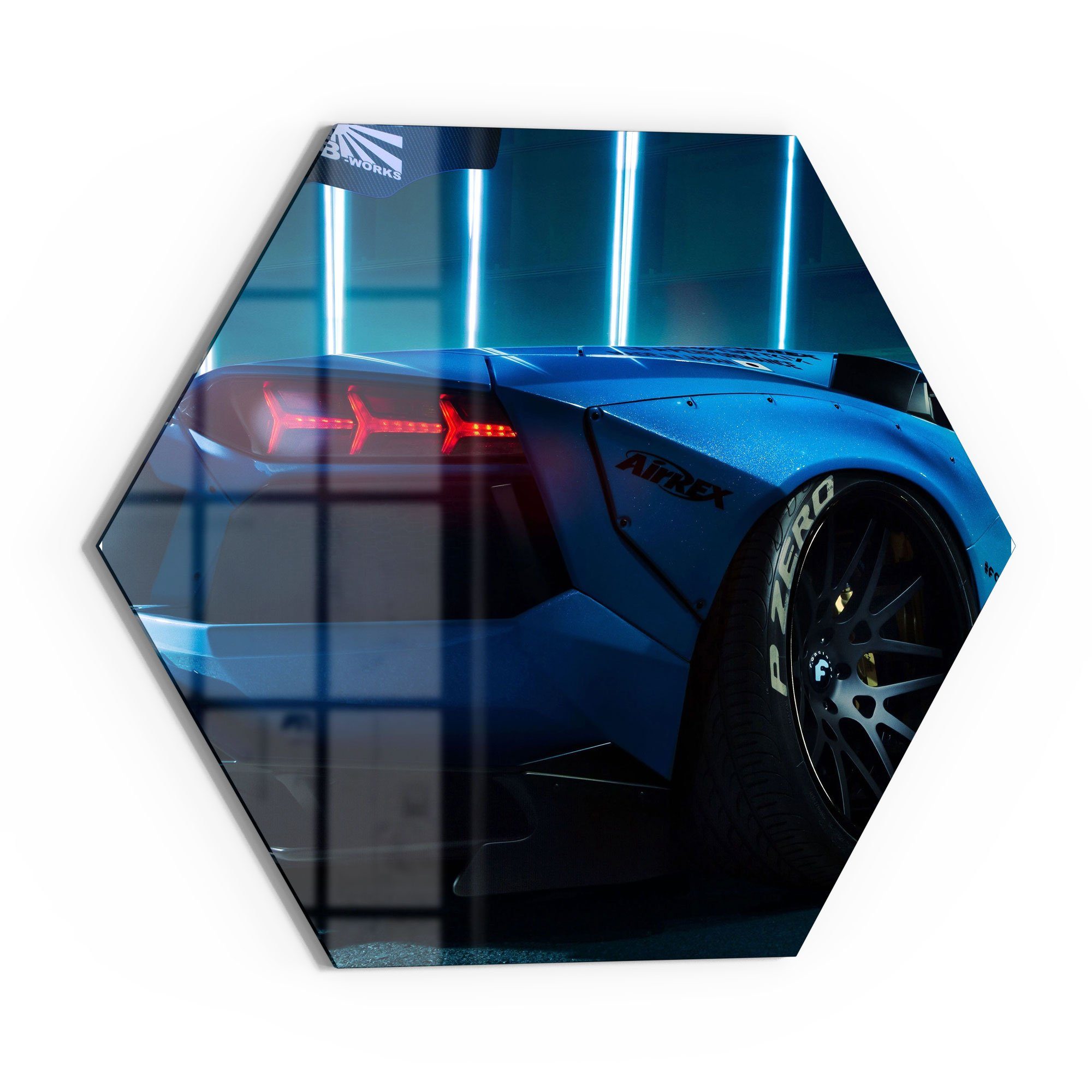 DEQORI Glasbild 'Lamborghini Aventador', 'Lamborghini Aventador', günstig online kaufen