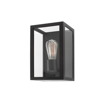 Nova Luce Deckenleuchte Wandleuchte Zest in Schwarz E27 IP54, keine Angabe, Leuchtmittel enthalten: Nein, warmweiss, Aussenlampe, Aussenwandleuchte, Outdoor-Leuchte